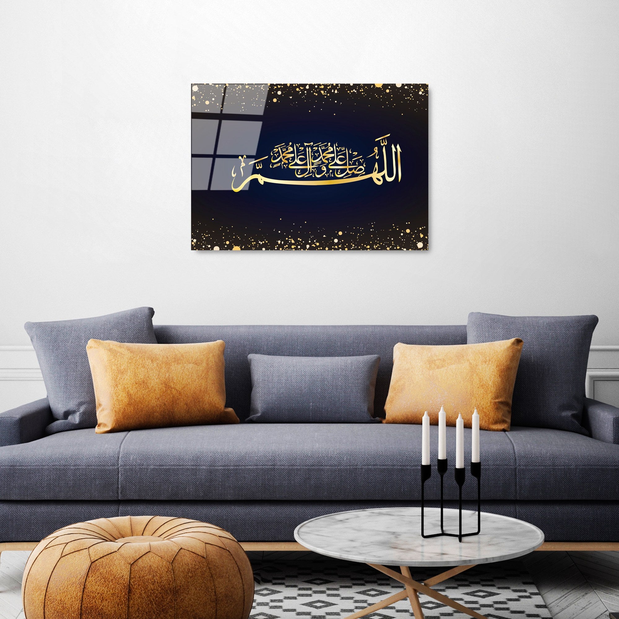 Quadro Decorativo em Vidro Temperado UV-447, Multicolor, 50 x 70 cm, 4 mm