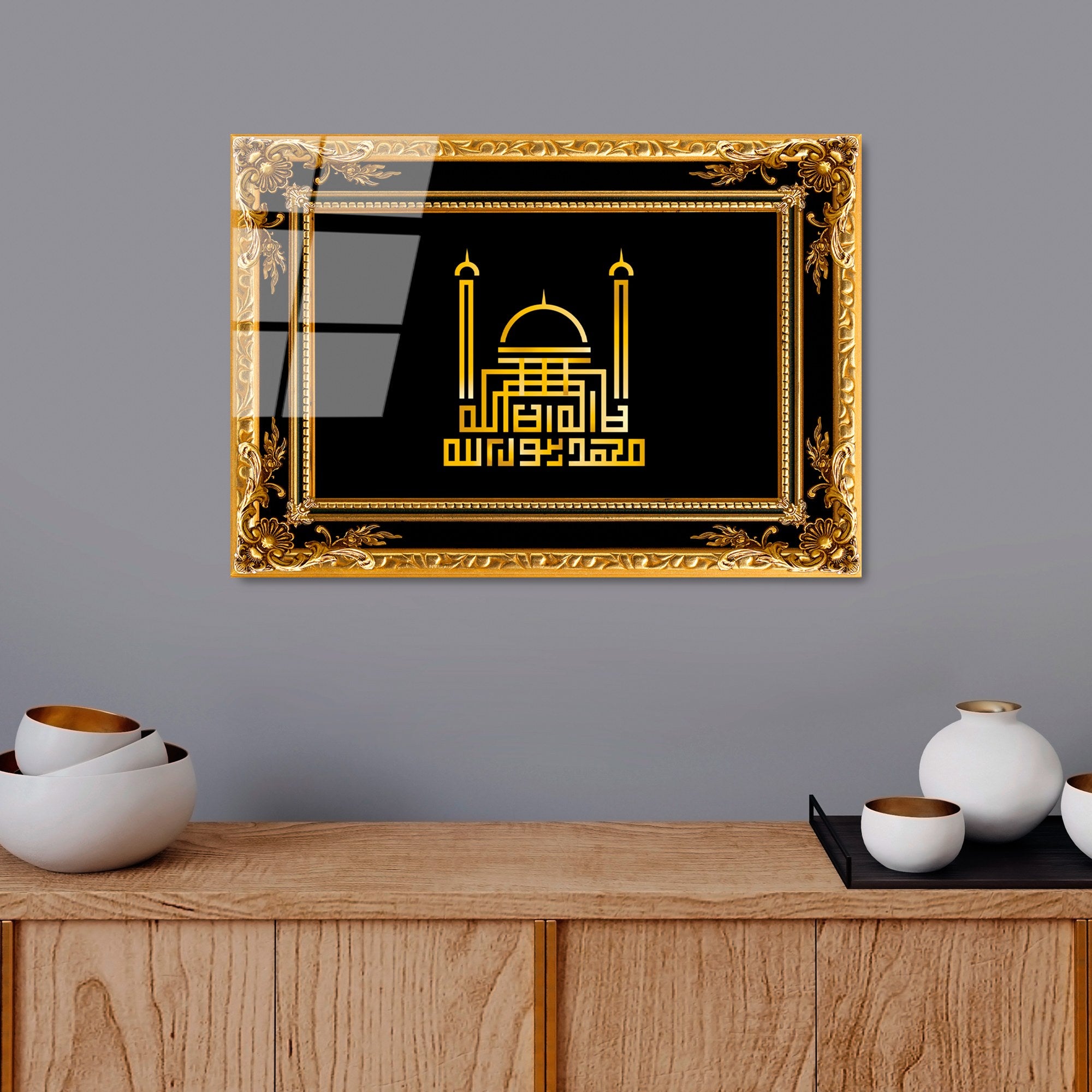 Quadro Decorativo em Vidro Temperado 100% (4 mm) UV-448, Multicolor, 50 x 70 cm