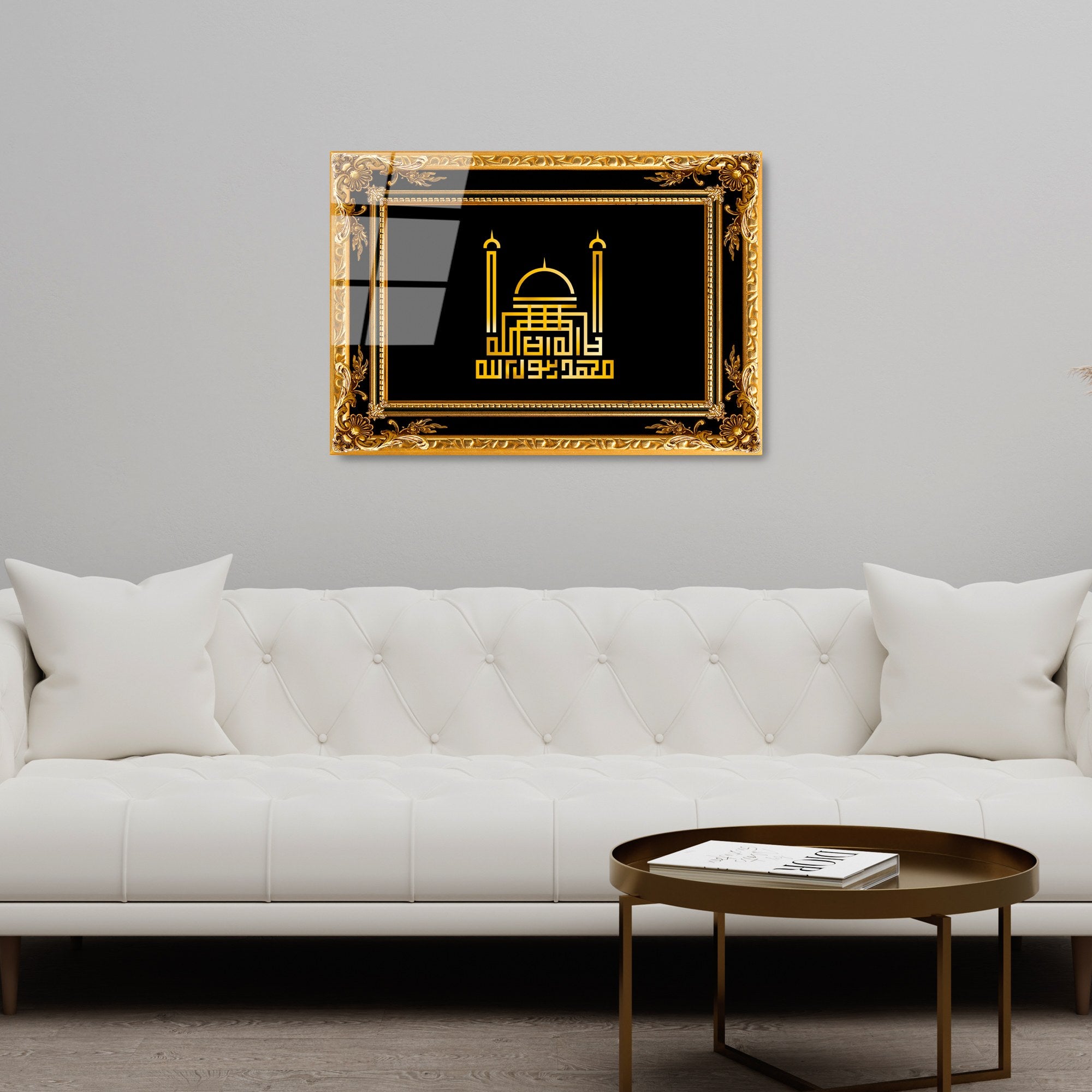 Quadro Decorativo em Vidro Temperado 100% (4 mm) UV-448, Multicolor, 50 x 70 cm