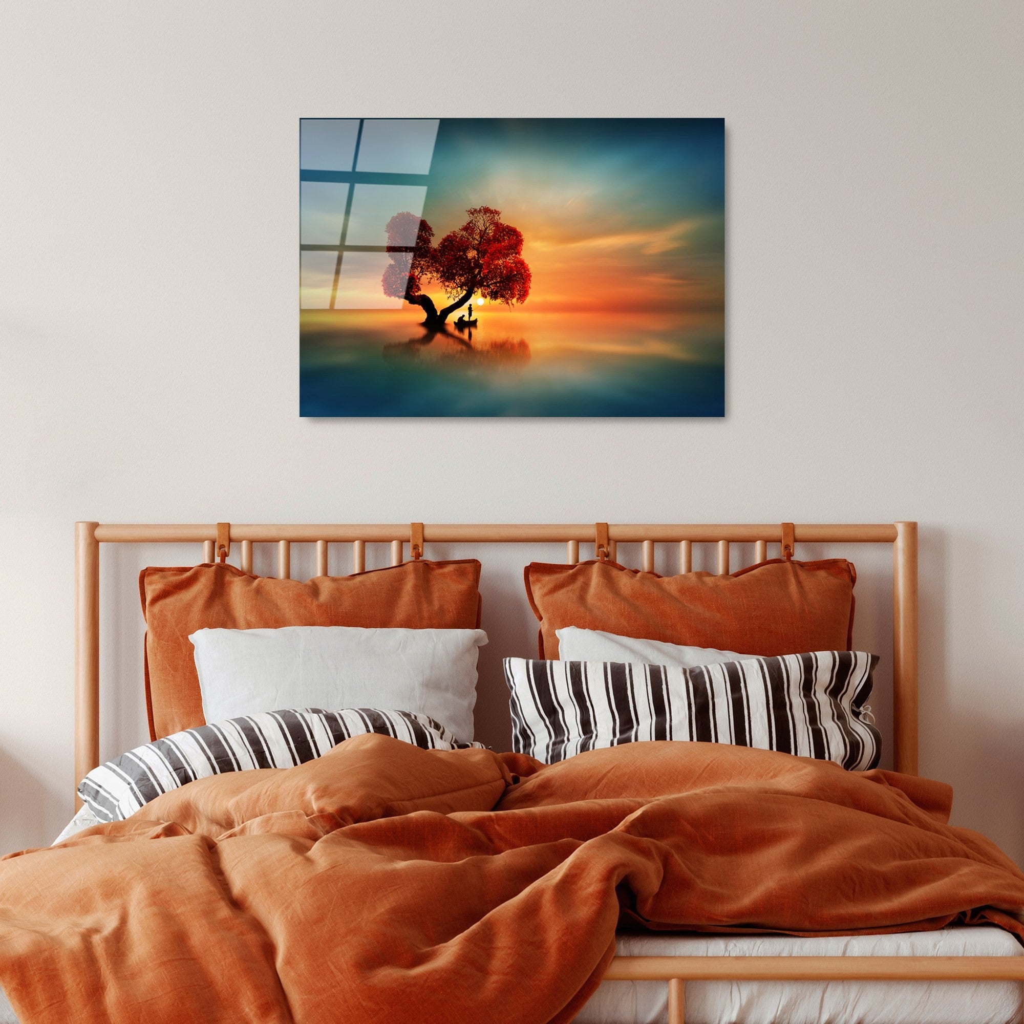 Quadro Decorativo em Vidro Temperado UV-450 (50 x 70 cm) – Multicolor, 4 mm