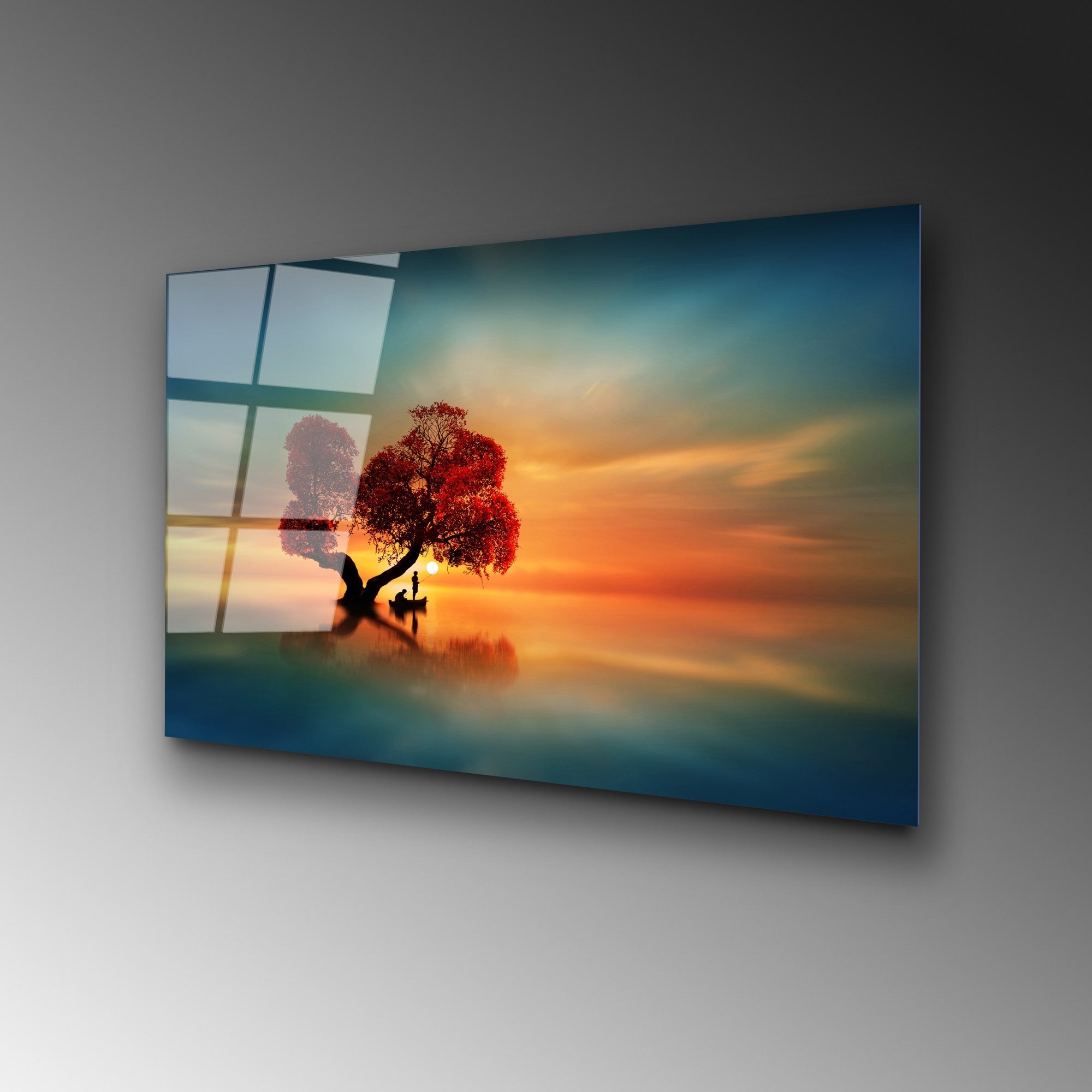 Quadro Decorativo em Vidro Temperado UV-450 (50 x 70 cm) – Multicolor, 4 mm