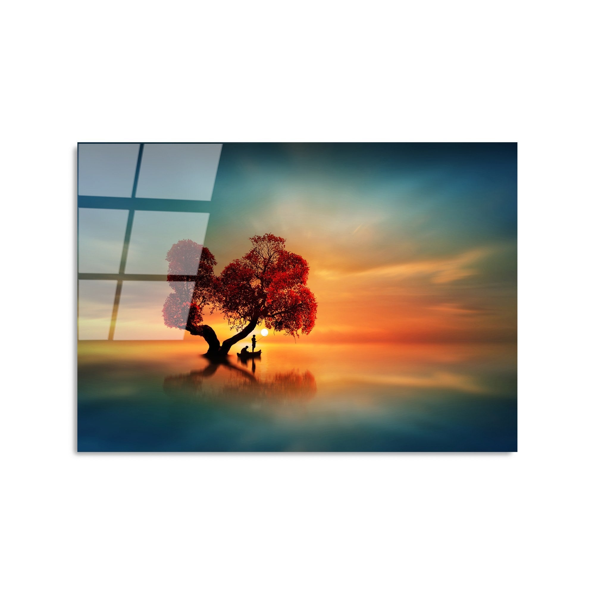 Quadro Decorativo em Vidro Temperado UV-450 (50 x 70 cm) – Multicolor, 4 mm