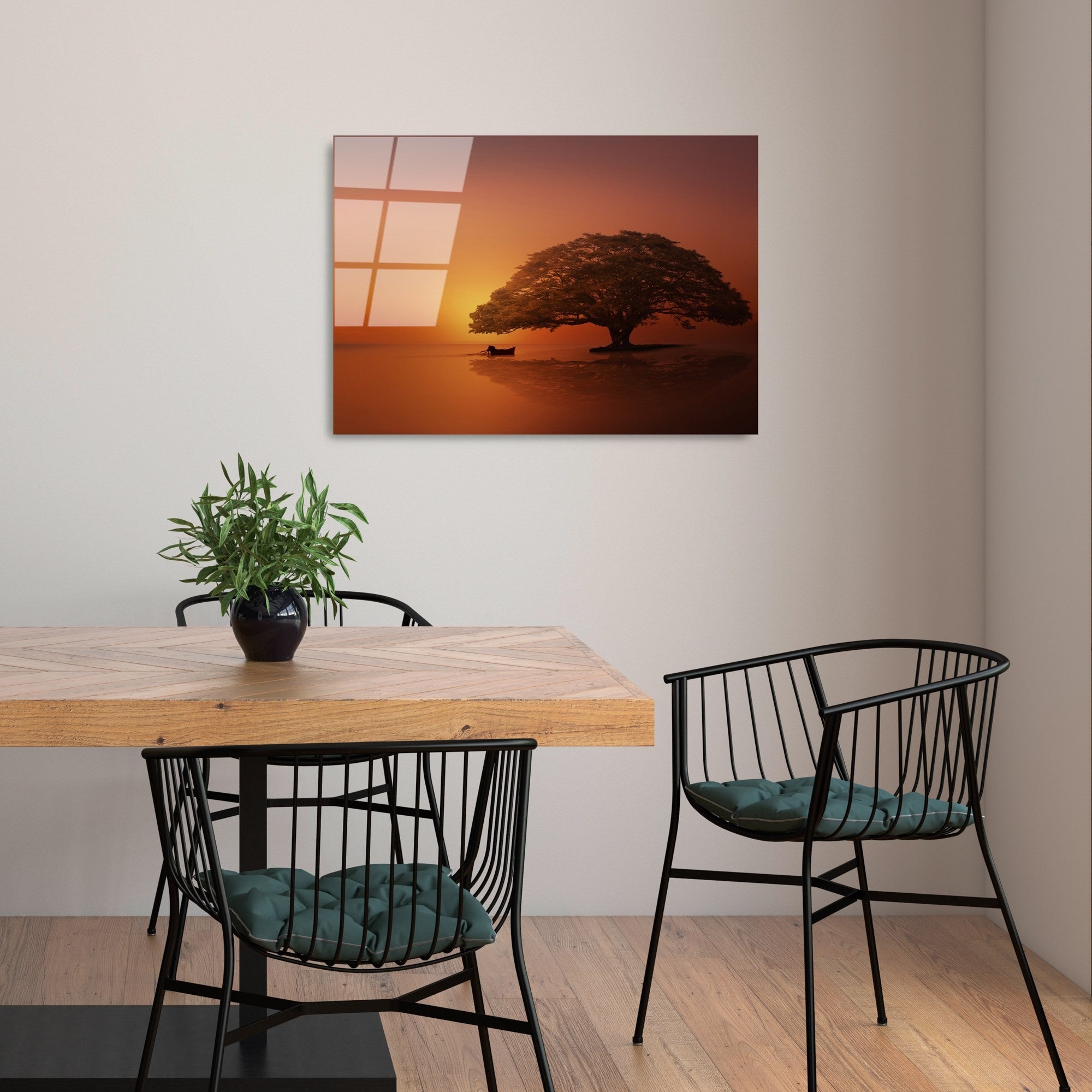 Quadro Decorativo em Vidro Temperado UV-451, Multicolor, 50 x 70 cm (4 mm)