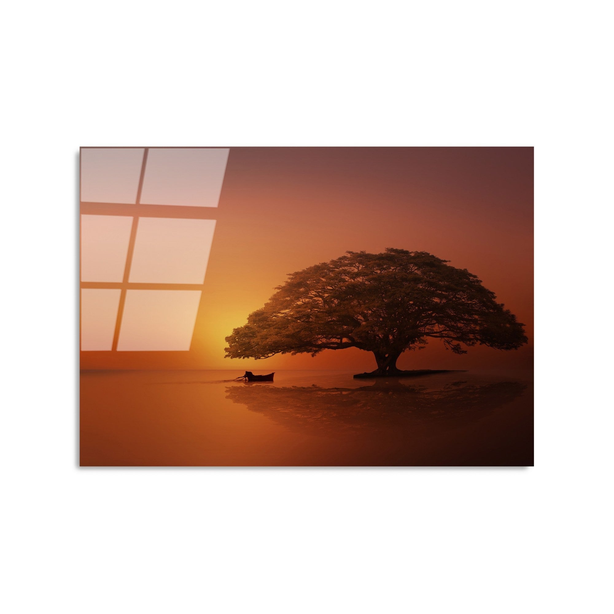 Quadro Decorativo em Vidro Temperado UV-451, Multicolor, 50 x 70 cm (4 mm)