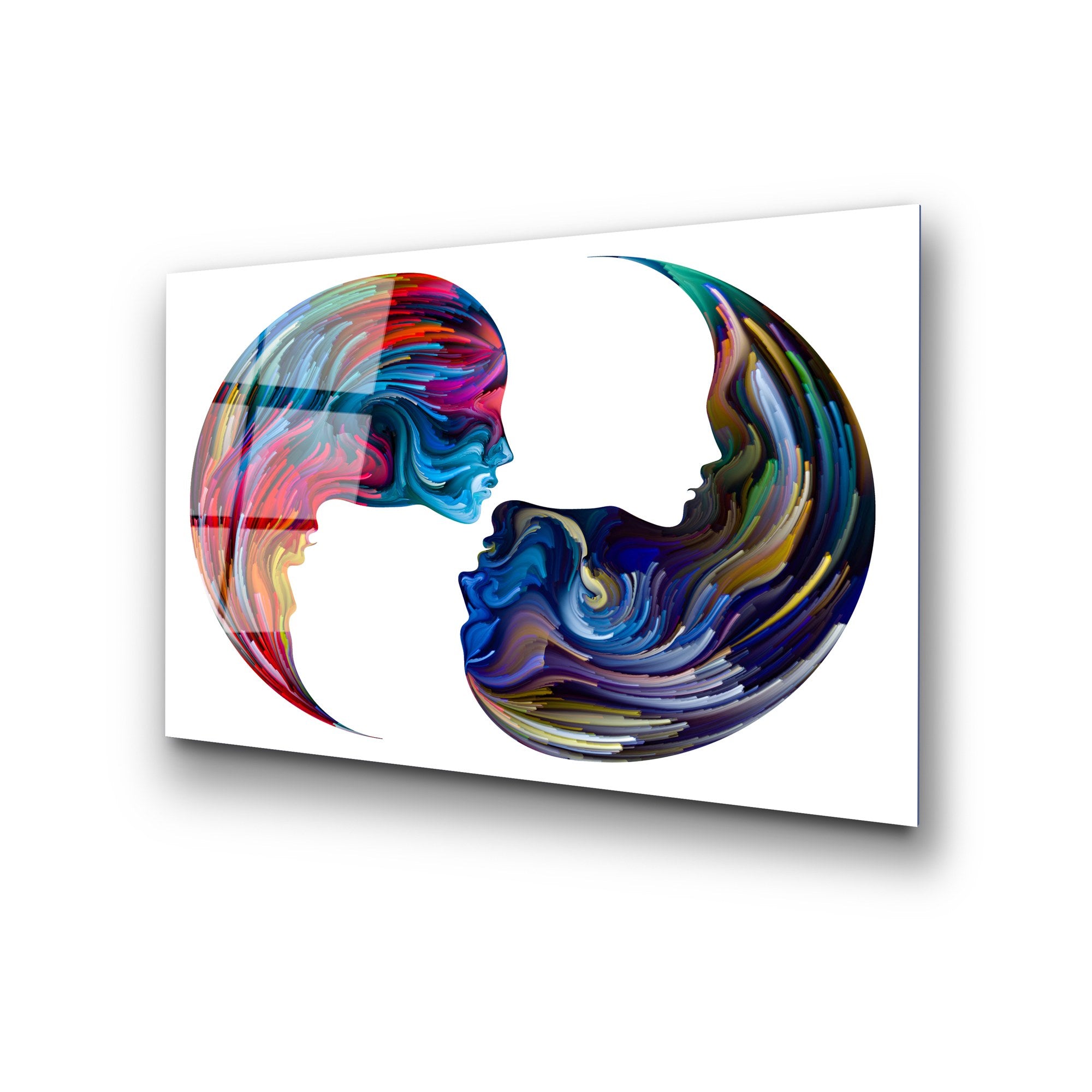 Quadro Decorativo em Vidro Temperado UV-457, Multicolor, 50 x 70 cm (4 mm)