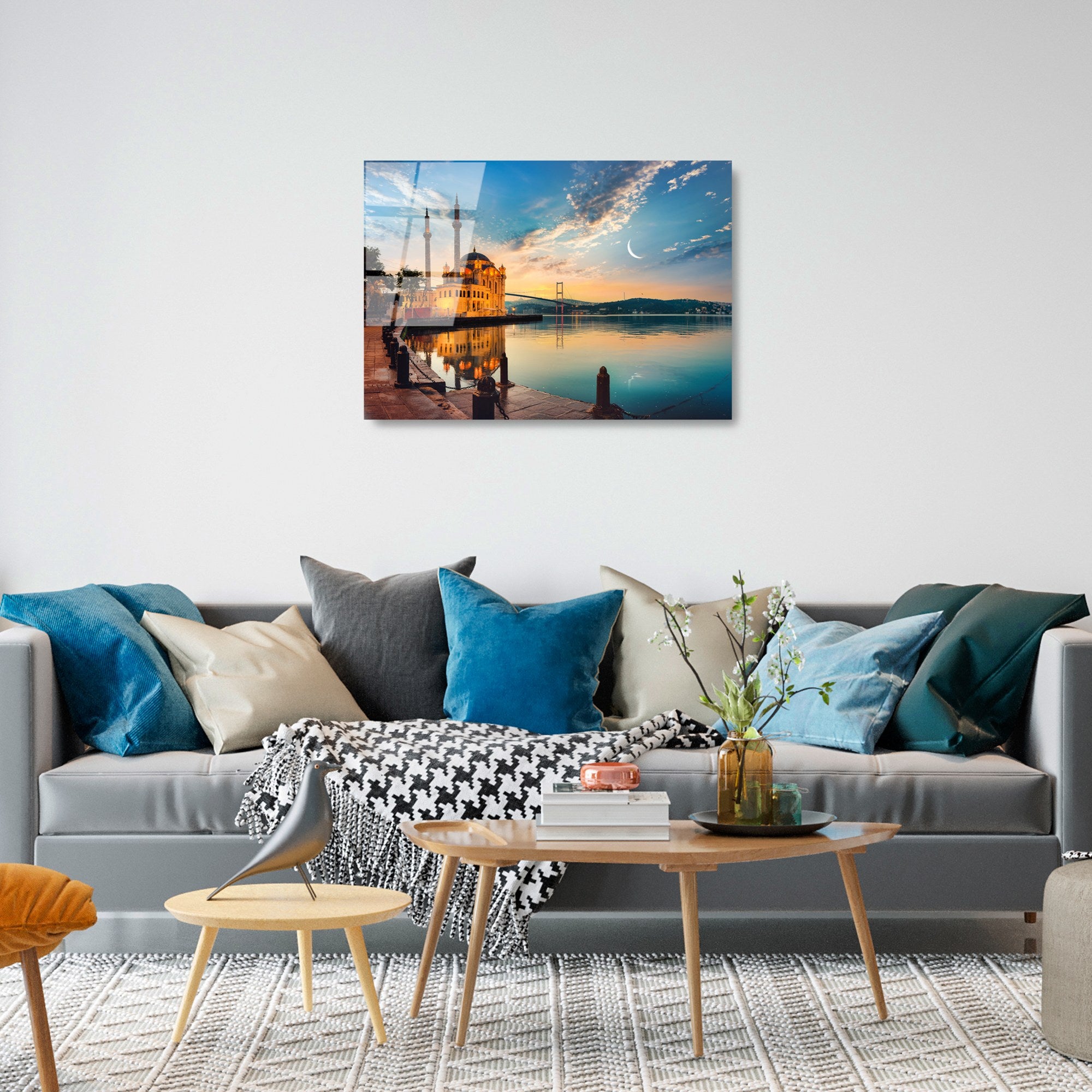 Quadro Decorativo em Vidro Temperado UV-459, Multicolor, 50 x 70 cm, 4 mm