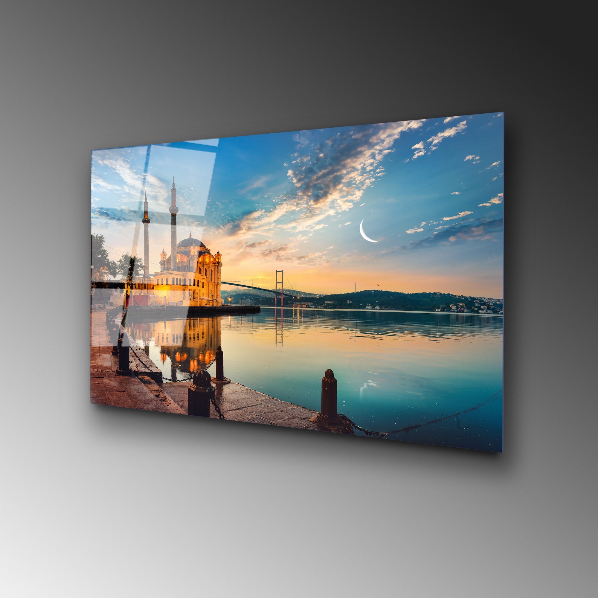 Quadro Decorativo em Vidro Temperado UV-459, Multicolor, 50 x 70 cm, 4 mm