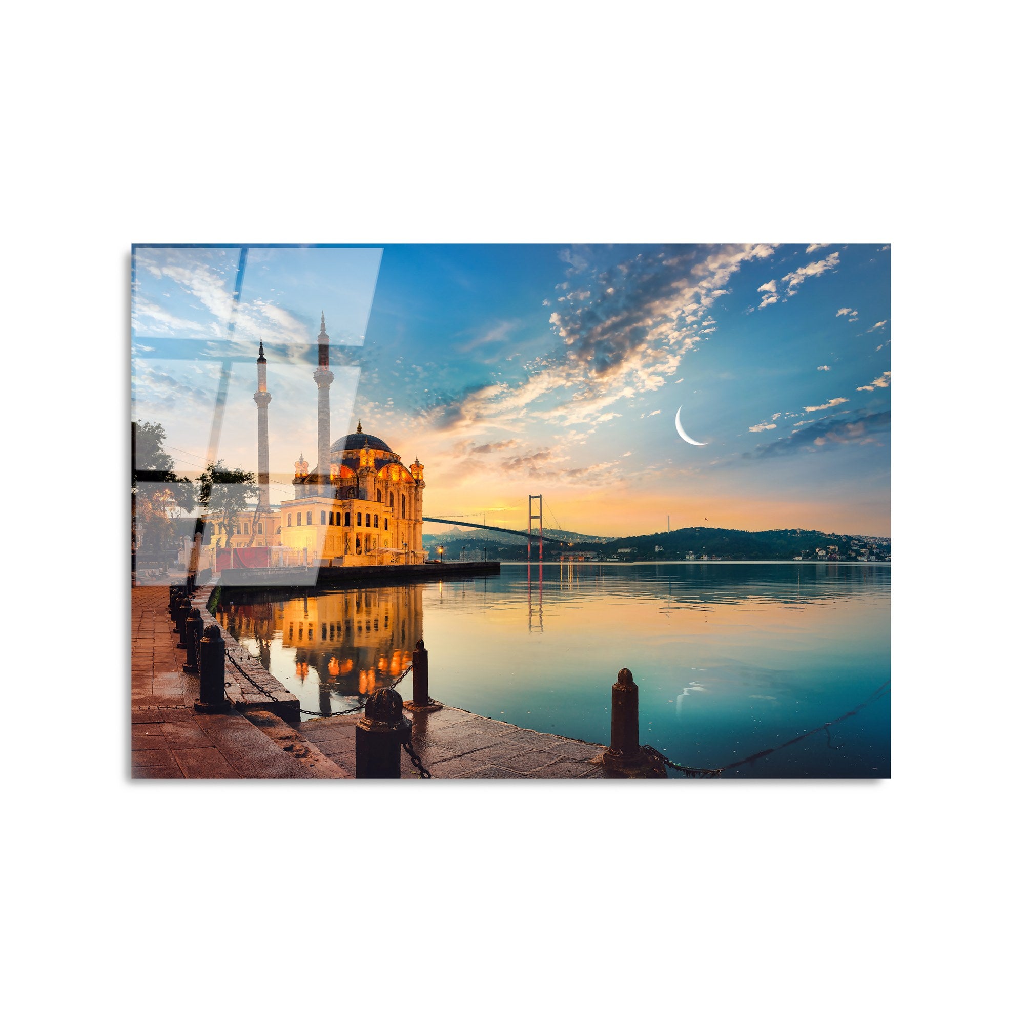 Quadro Decorativo em Vidro Temperado UV-459, Multicolor, 50 x 70 cm, 4 mm