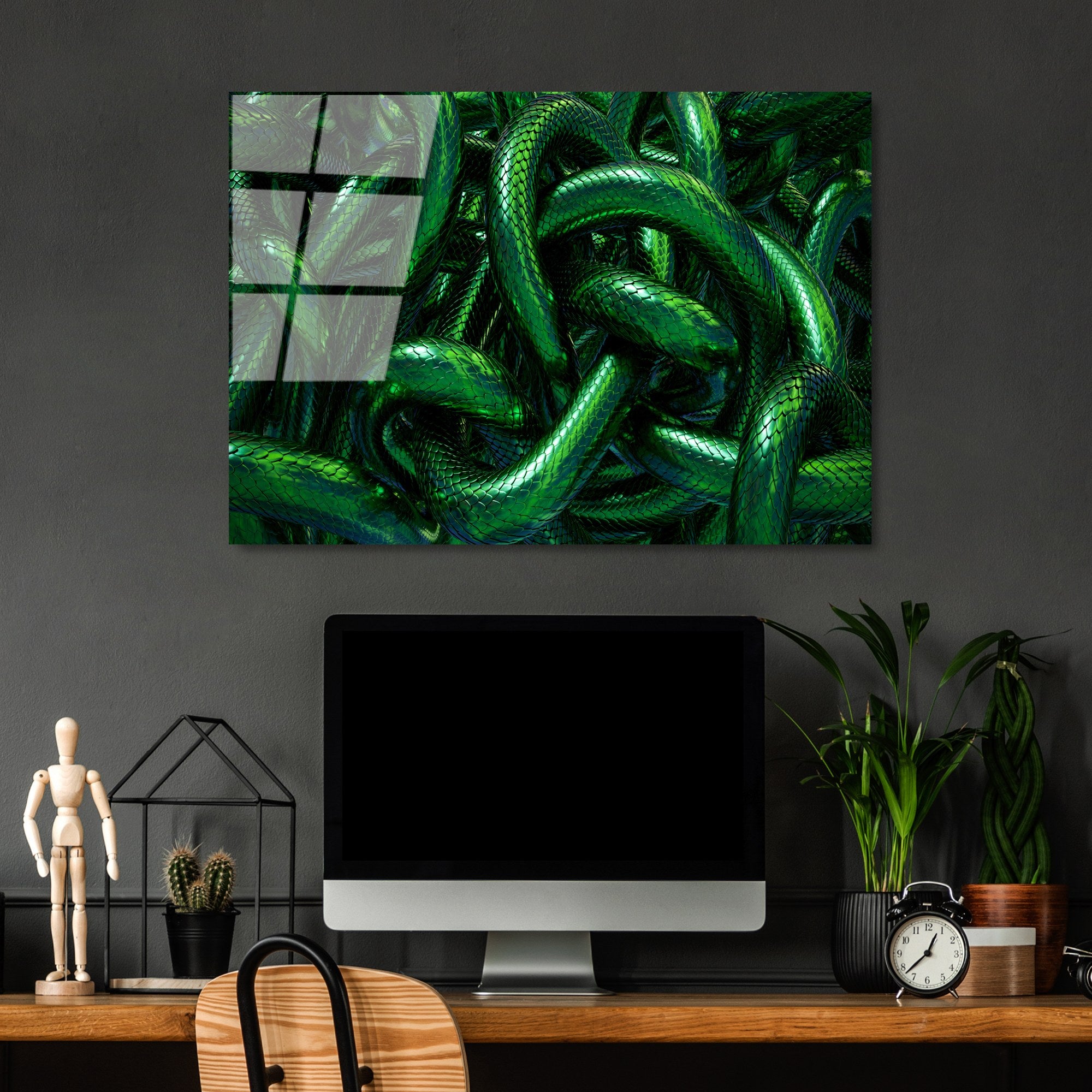 Quadro Decorativo em Vidro Temperado UV-460, 50x70 cm, Multicolor (4 mm)