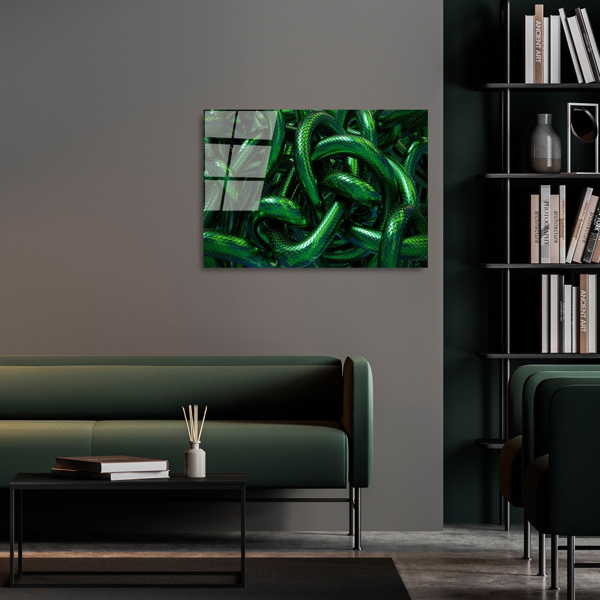 Quadro Decorativo em Vidro Temperado UV-460, 50x70 cm, Multicolor (4 mm)