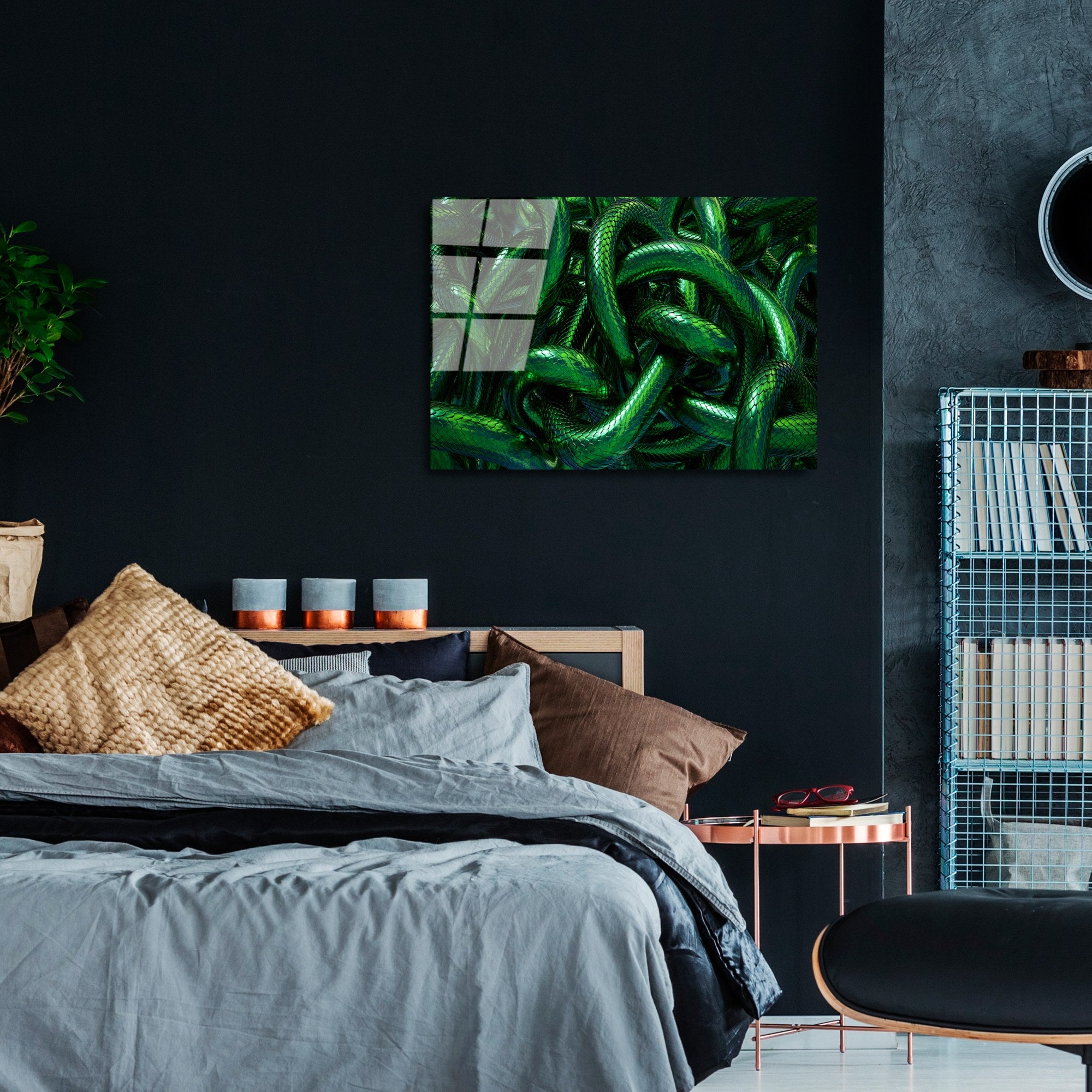 Quadro Decorativo em Vidro Temperado UV-460, 50x70 cm, Multicolor (4 mm)