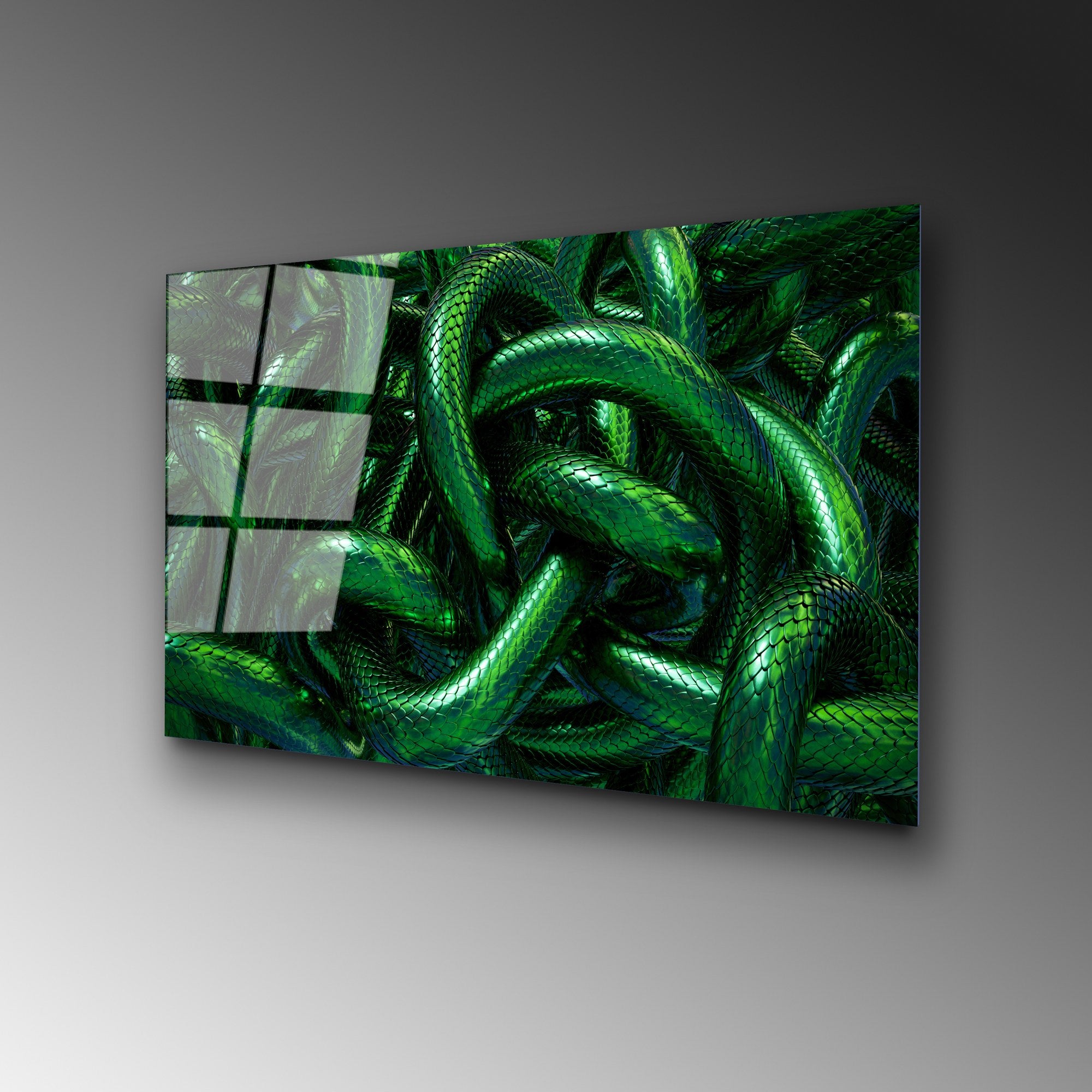 Quadro Decorativo em Vidro Temperado UV-460, 50x70 cm, Multicolor (4 mm)