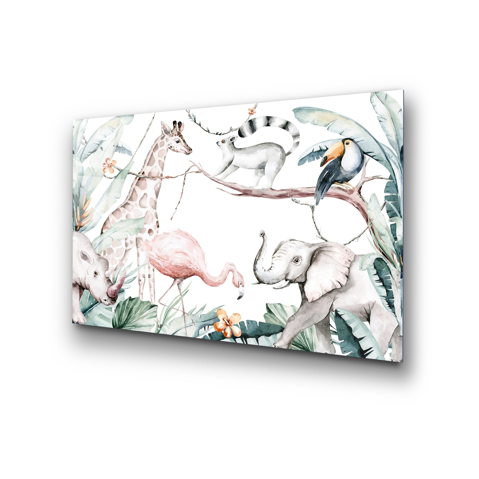 Quadro Decorativo em Vidro Temperado UV-462, Multicolor, 50 x 70 cm, 4 mm