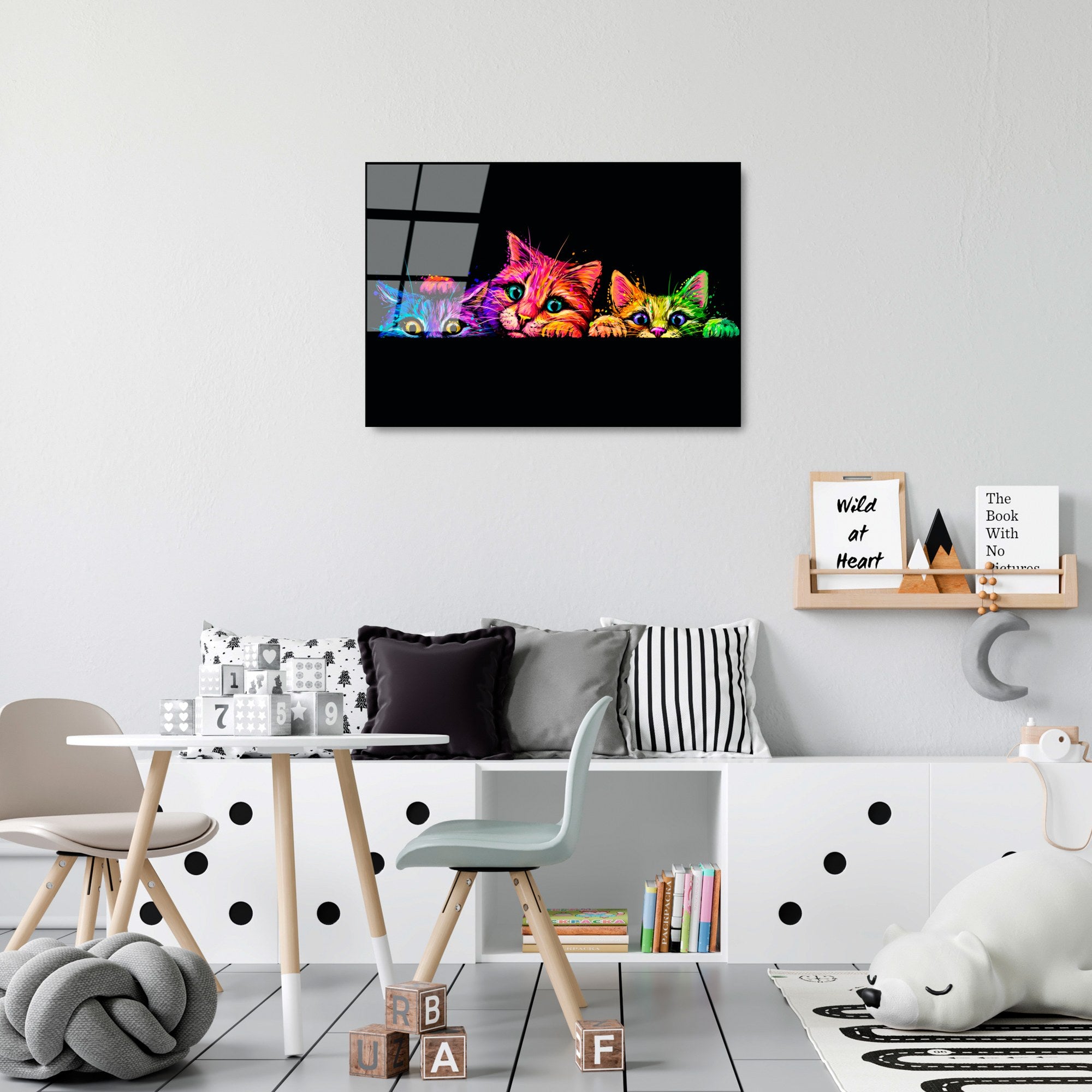 Quadro Decorativo em Vidro Temperado 50x70 cm (4 mm) Multicolor – UV-463