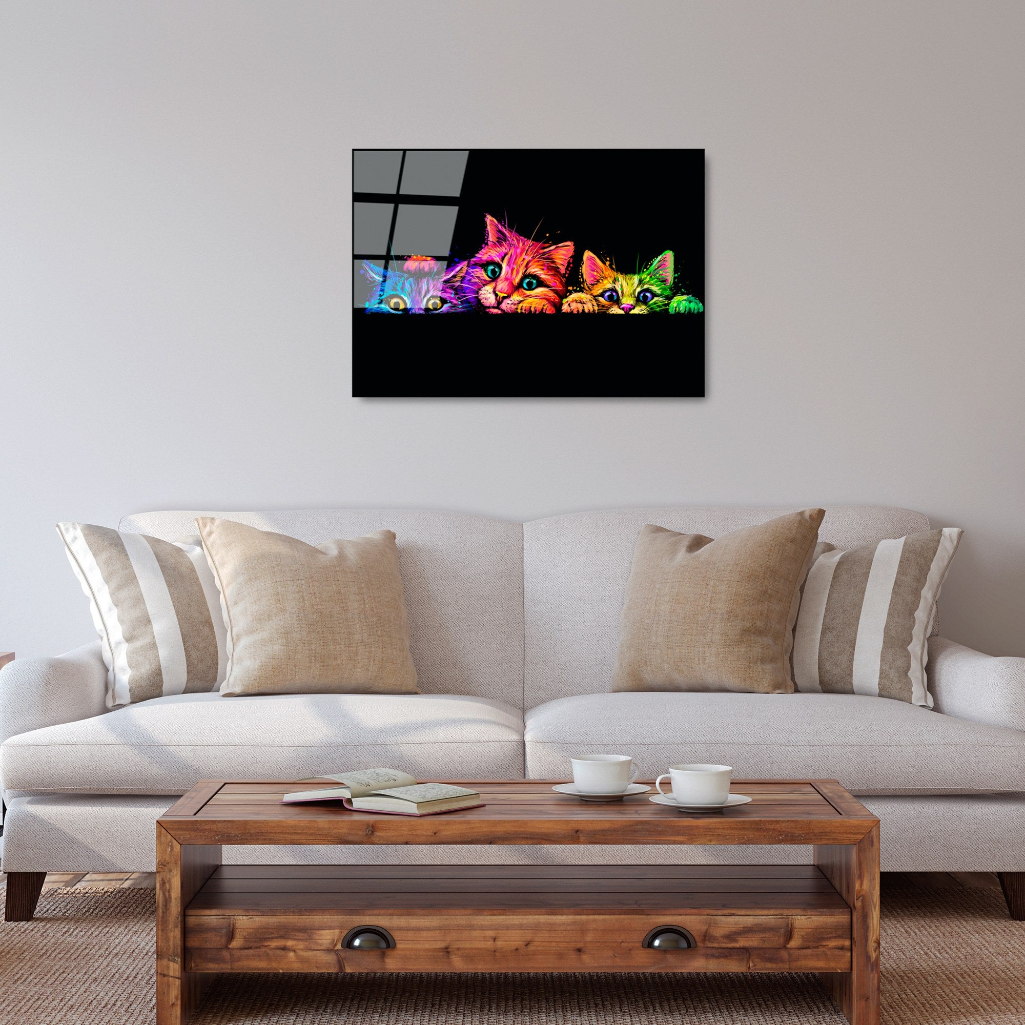 Quadro Decorativo em Vidro Temperado 50x70 cm (4 mm) Multicolor – UV-463