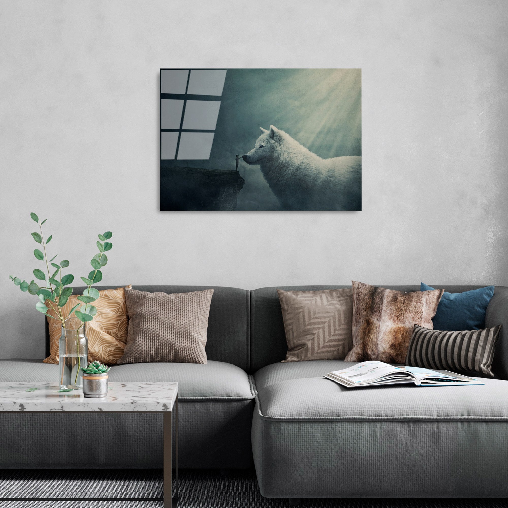 Quadro Decorativo em Vidro Temperado UV-465, 50 x 70 cm, Multicolor, 4 mm