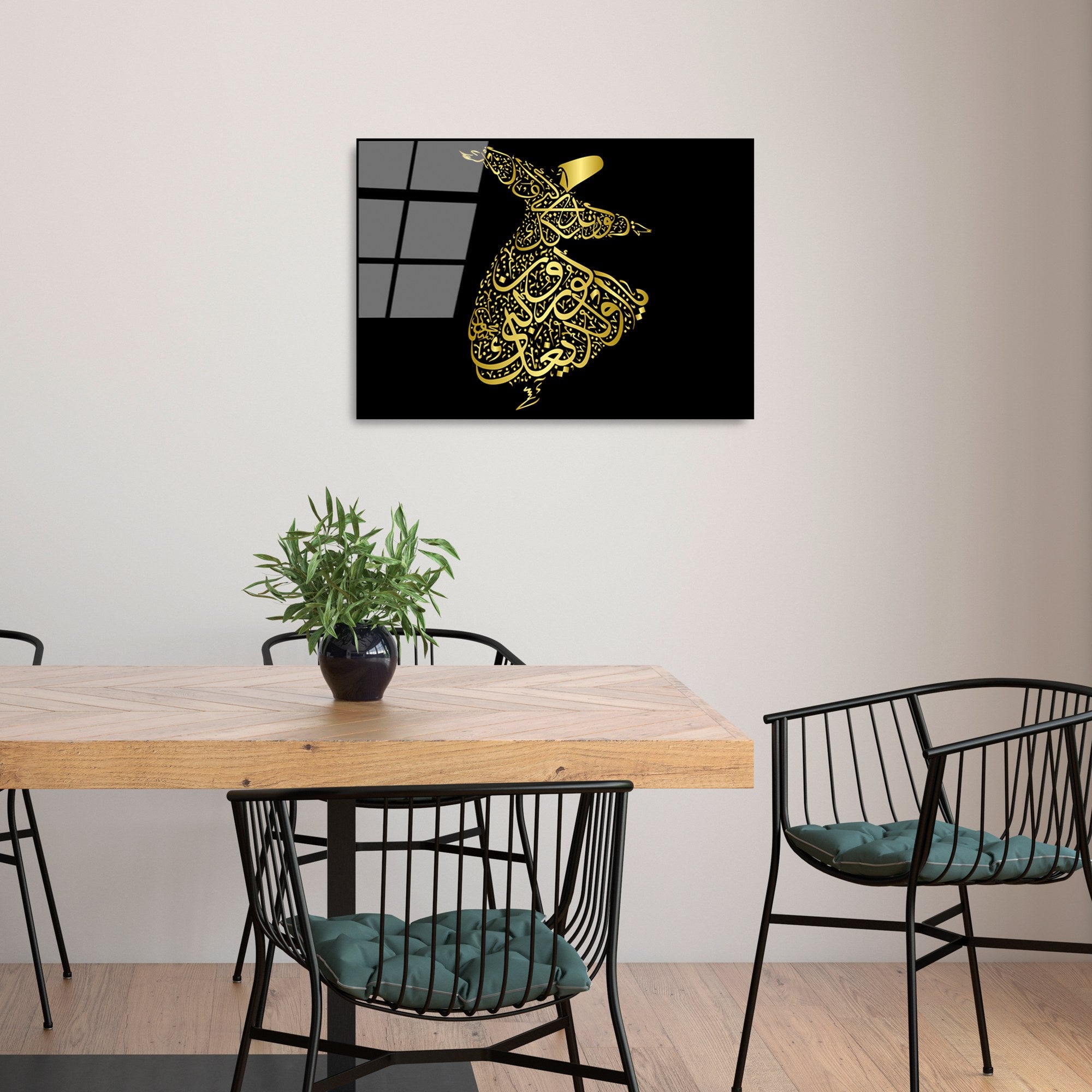 Quadro Decorativo em Vidro Temperado UV-468, Multicolor, 50 x 70 cm (4 mm)