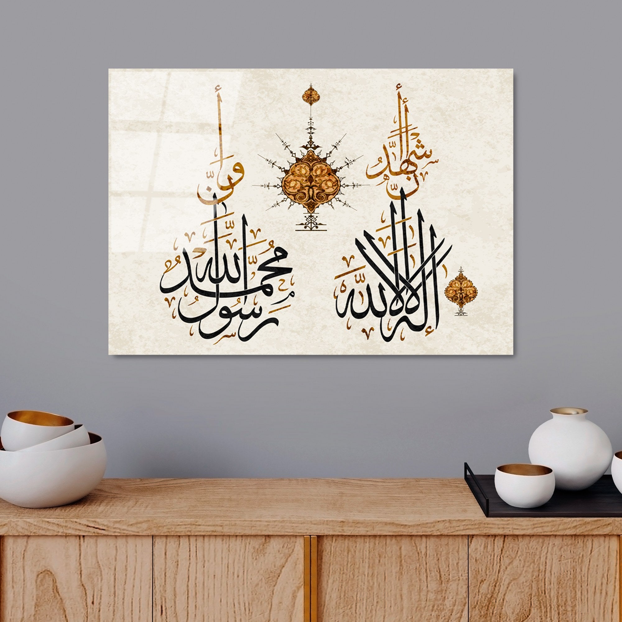 Quadro Decorativo em Vidro Temperado UV-472, 50 x 70 cm, Multicolor, 4 mm