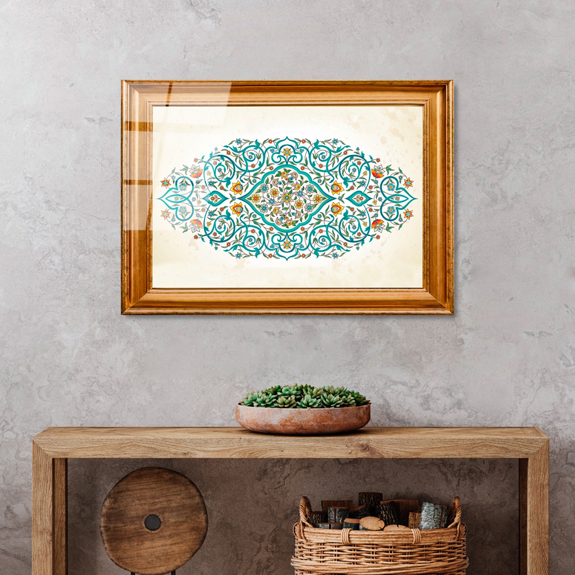 Quadro Decorativo em Vidro Temperado UV-475, 50 x 70 cm, Multicolor, 4 mm