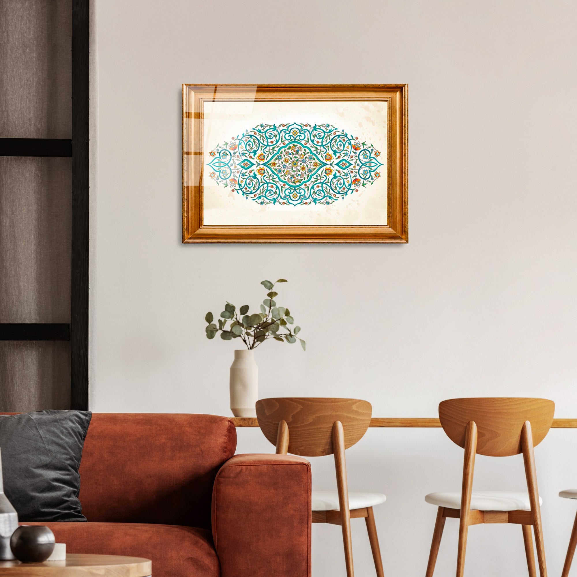 Quadro Decorativo em Vidro Temperado UV-475, 50 x 70 cm, Multicolor, 4 mm