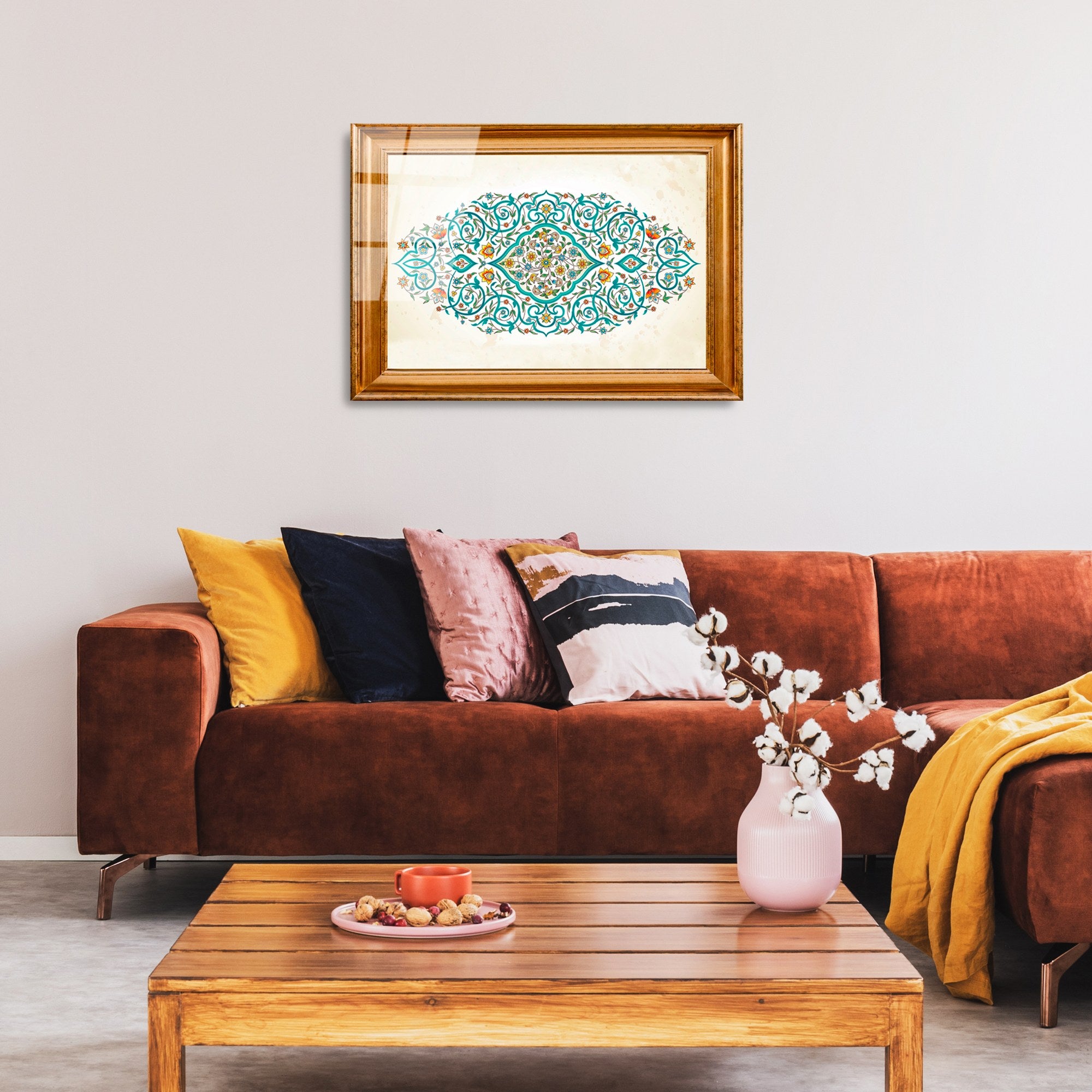 Quadro Decorativo em Vidro Temperado UV-475, 50 x 70 cm, Multicolor, 4 mm