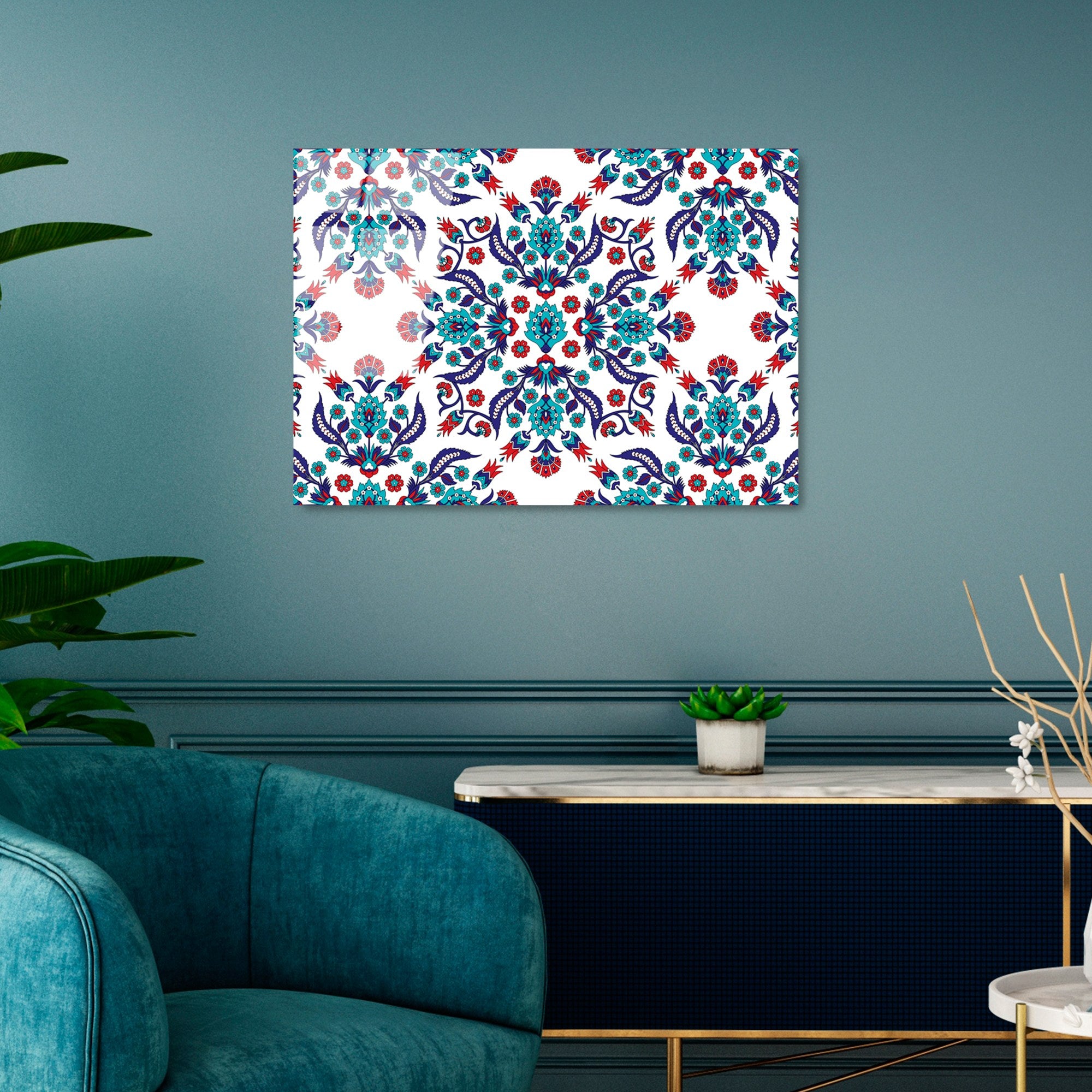 Quadro Decorativo em Vidro Temperado UV-477, 50 x 70 cm, Multicolor, 4 mm