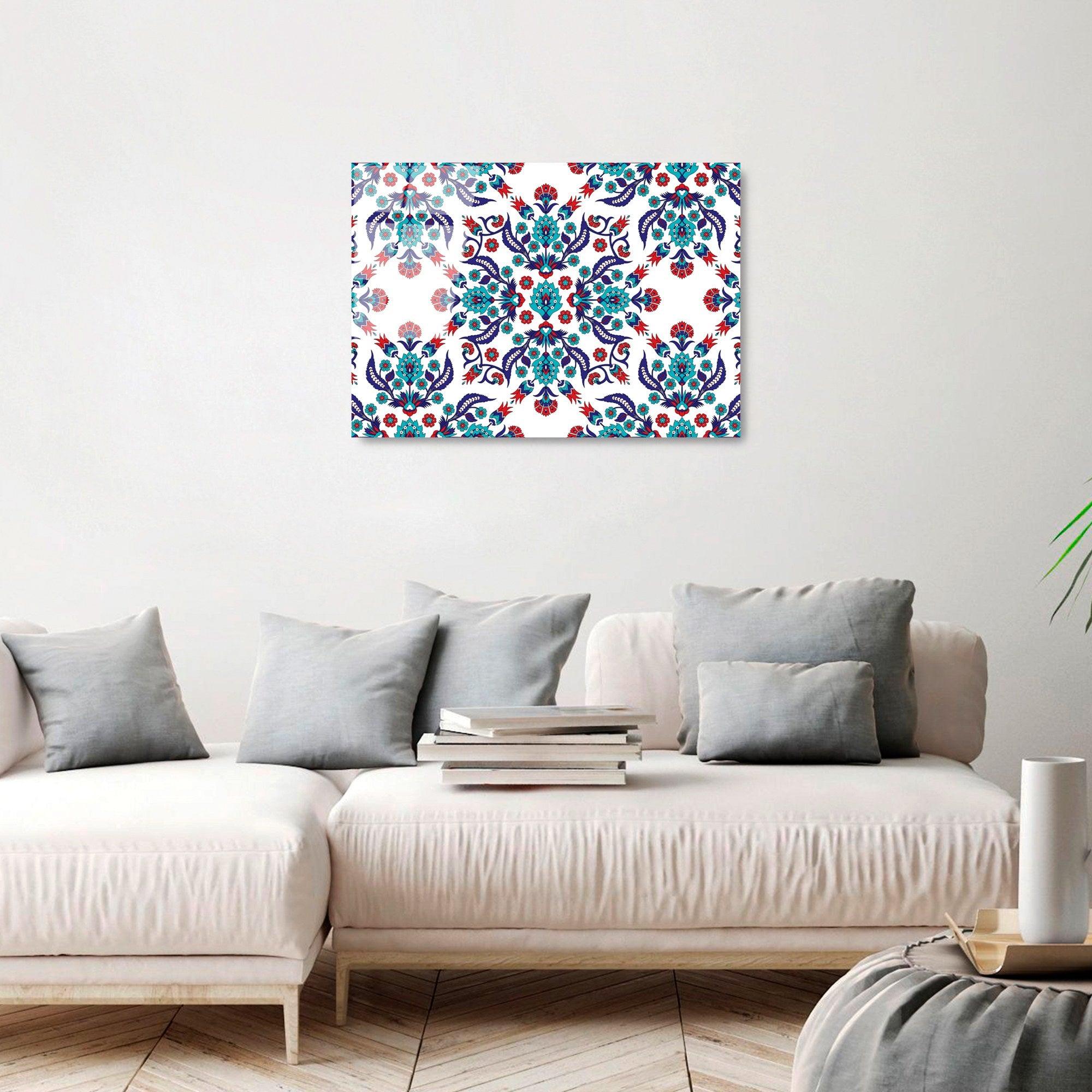 Quadro Decorativo em Vidro Temperado UV-477, 50 x 70 cm, Multicolor, 4 mm