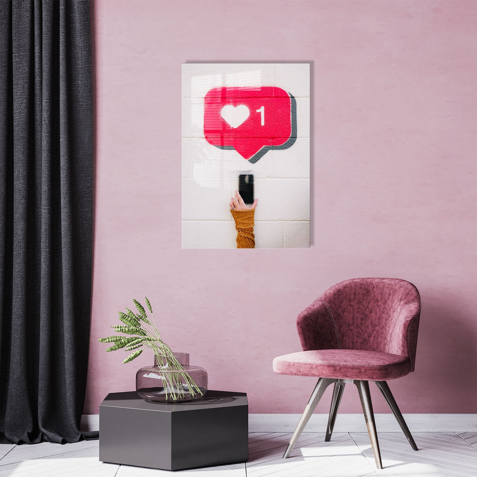 Quadro Decorativo em Vidro Temperado UV-585 45x65 cm – Multicolor (4 mm)