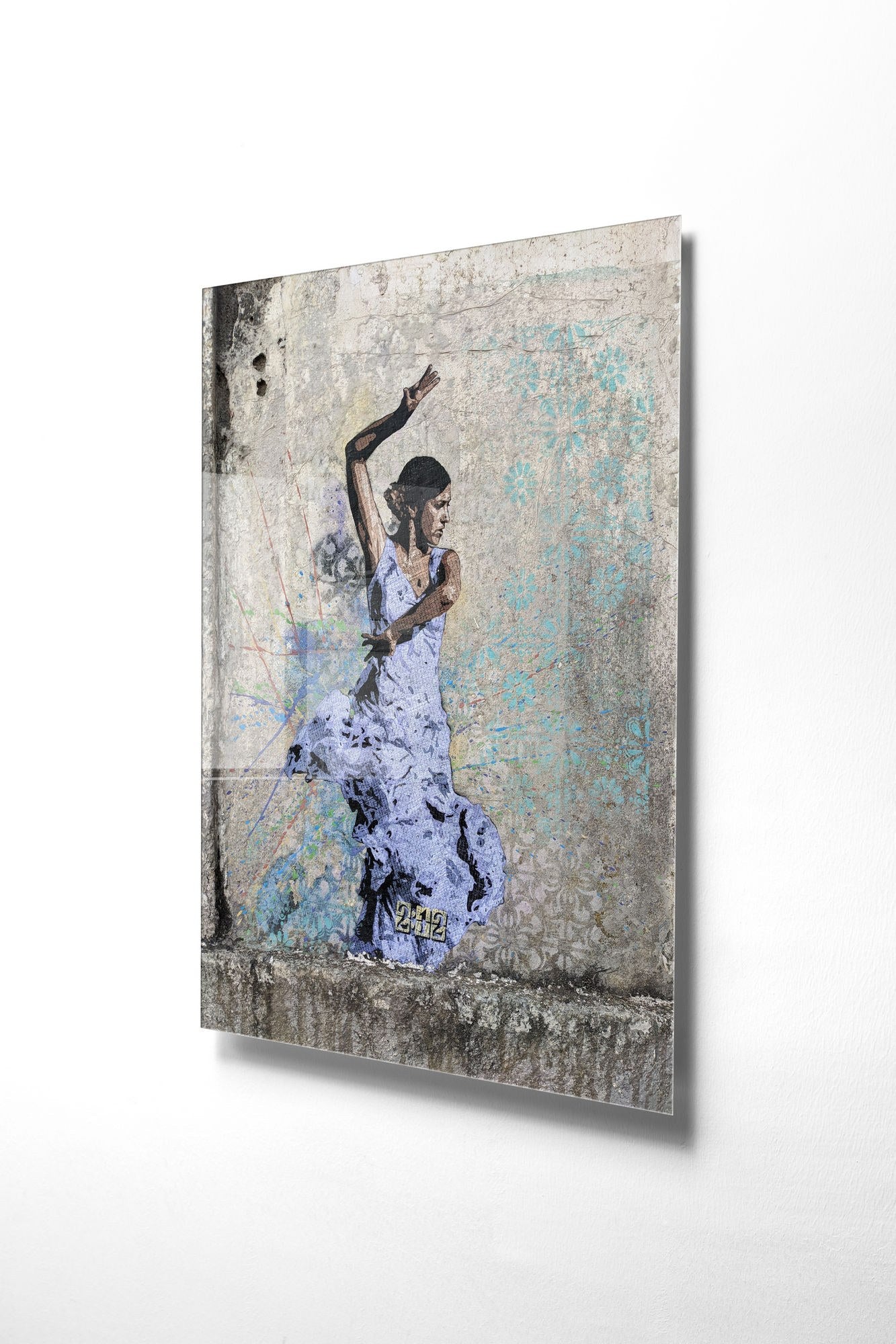 Quadro Decorativo em Vidro Temperado UV-614, Multicolor, 50x70 cm, 4 mm