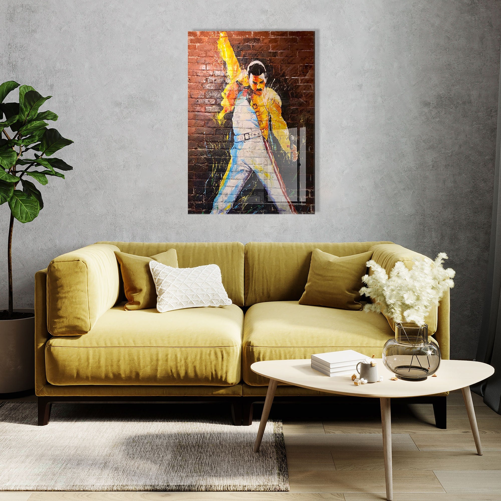 Quadro Decorativo em Vidro Temperado UV-591, Multicolor, 45 x 65 cm, Espessura 4 mm