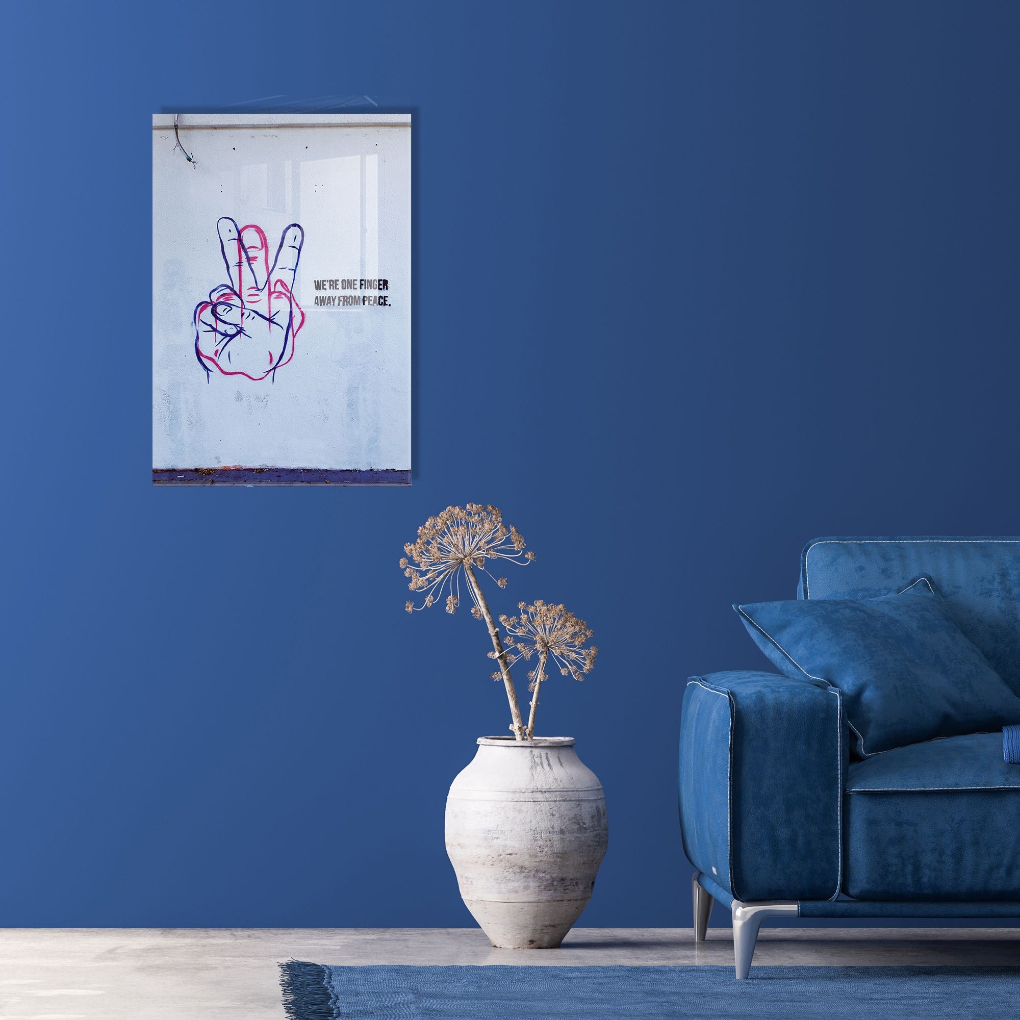 Quadro Decorativo em Vidro Temperado 4 mm Multicolor 45 x 65 cm – UV-593