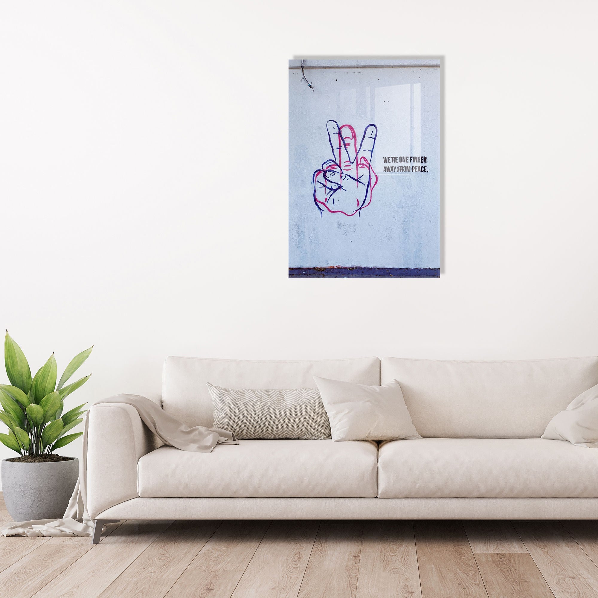 Quadro Decorativo em Vidro Temperado UV-568, Multicolor, 30 x 45 cm (4 mm)