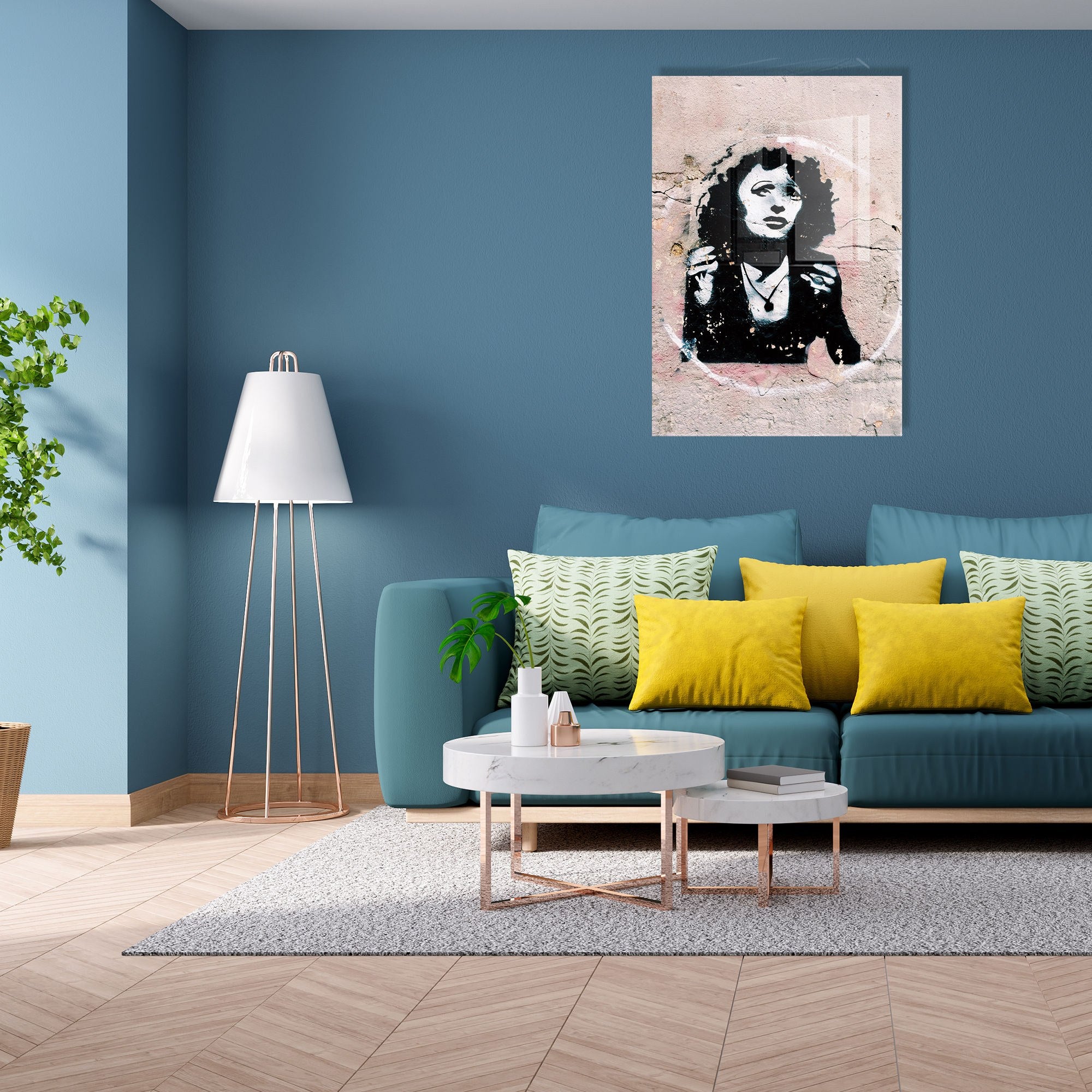 Quadro Decorativo em Vidro 100% Temperado UV-569, 30 x 45 cm, Multicolor (4 mm)