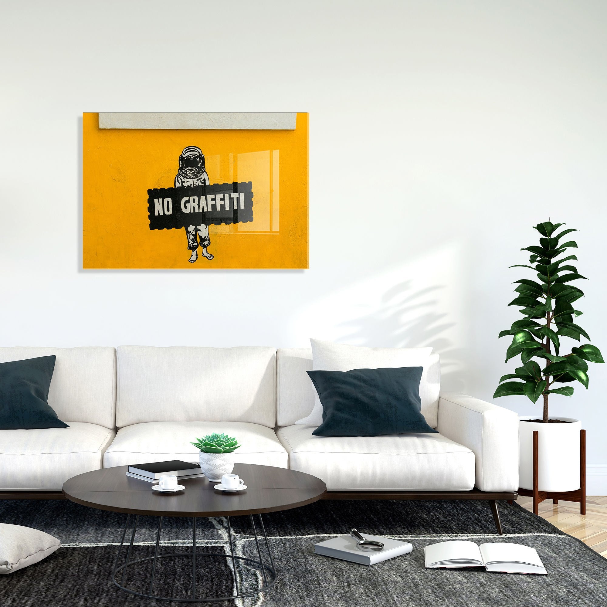 Quadro Decorativo em Vidro 100% Temperado UV-570, Multicolor, 30 x 45 cm (4 mm)