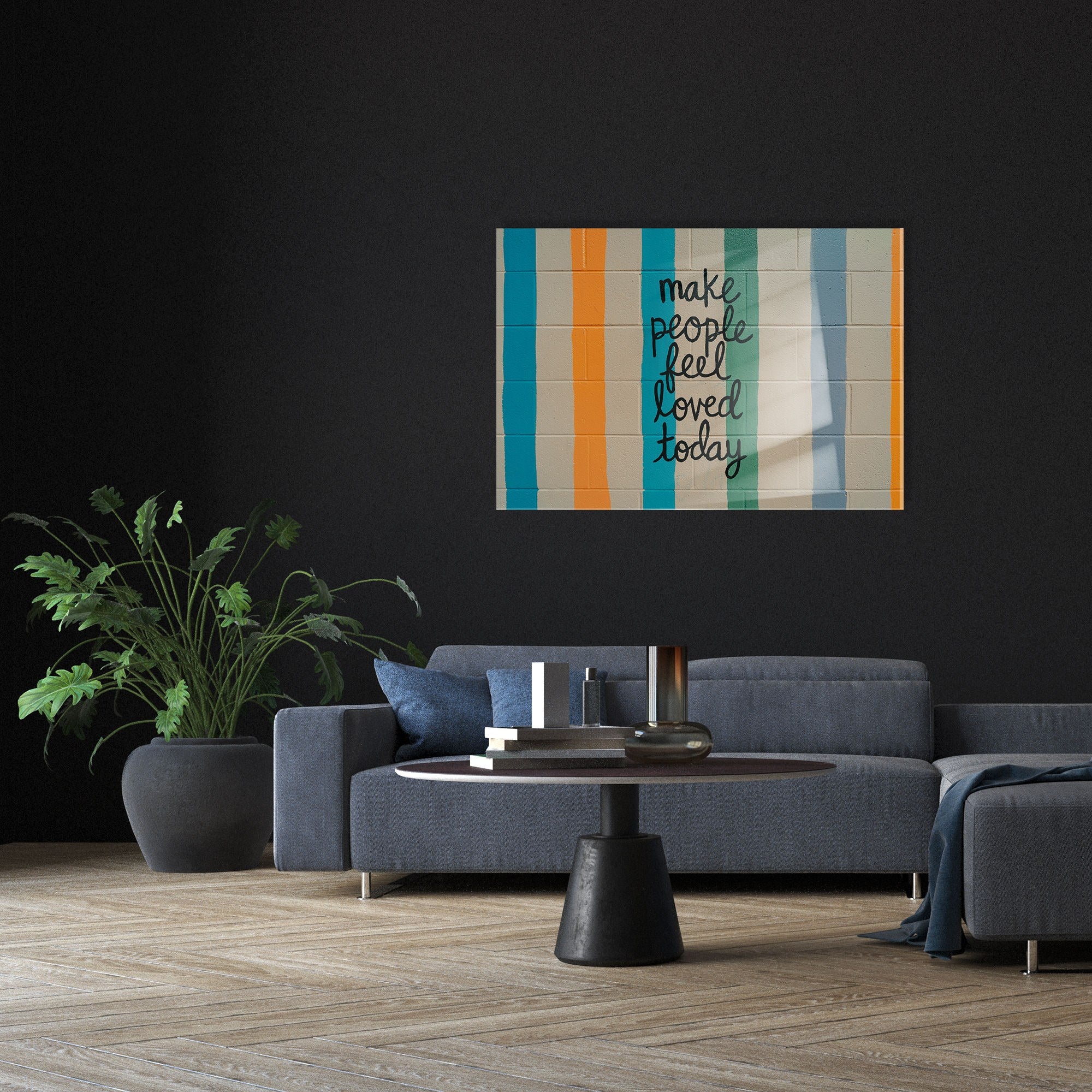 Quadro Decorativo em Vidro Temperado 100% (4 mm) UV-646, 70 x 100 cm, Multicolor