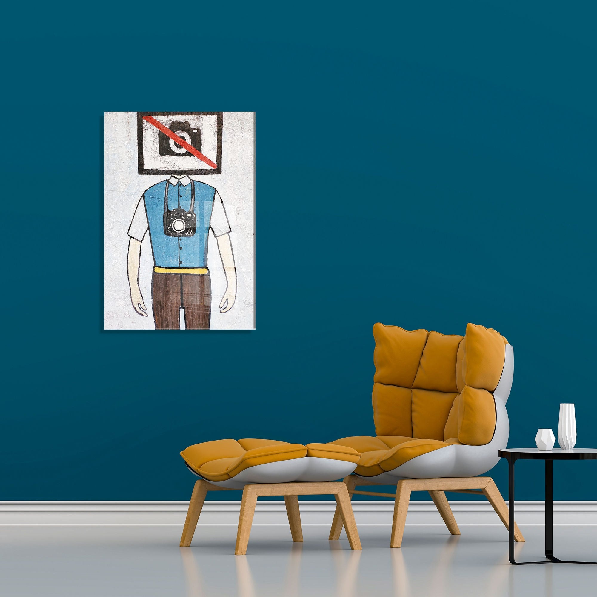 Quadro Decorativo em Vidro Temperado UV-599, Multicolor, 45 x 65 cm (4 mm)