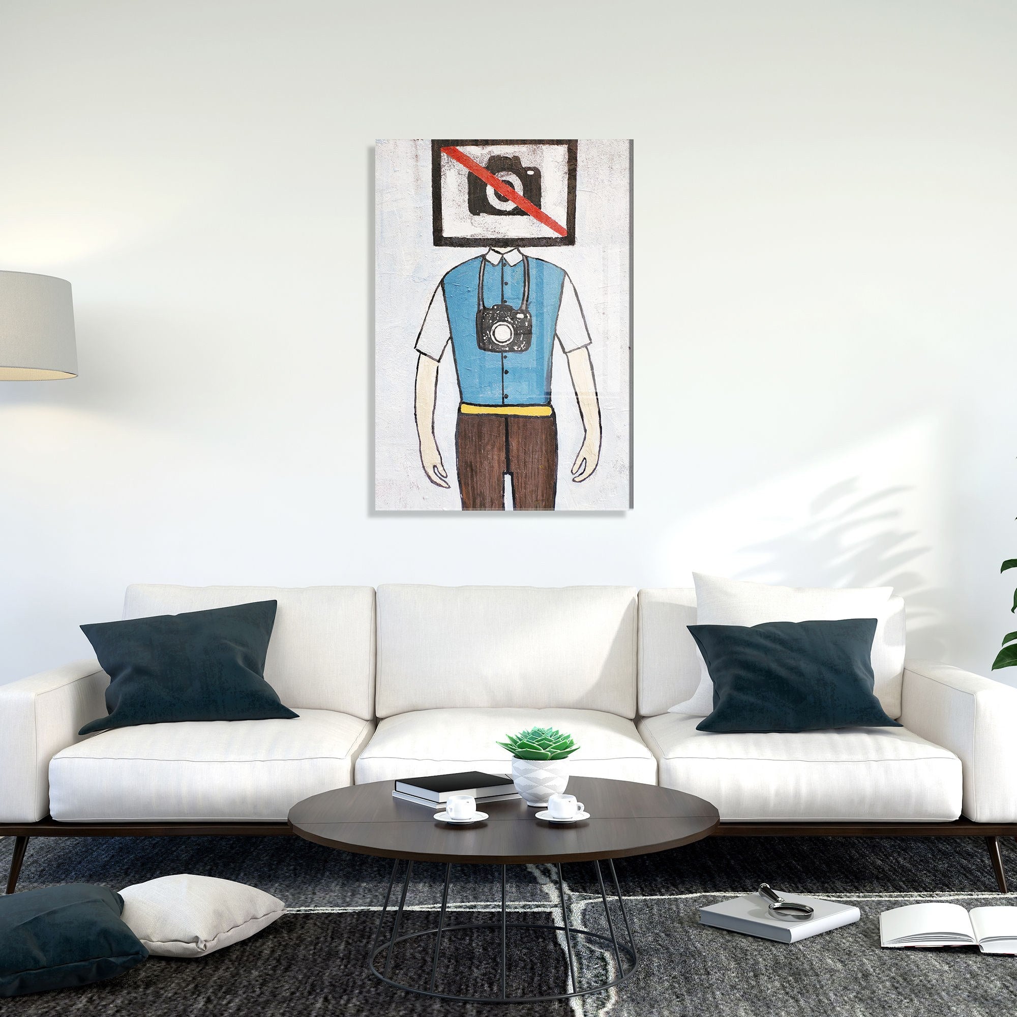 Quadro Decorativo em Vidro Temperado UV-599, Multicolor, 45 x 65 cm (4 mm)