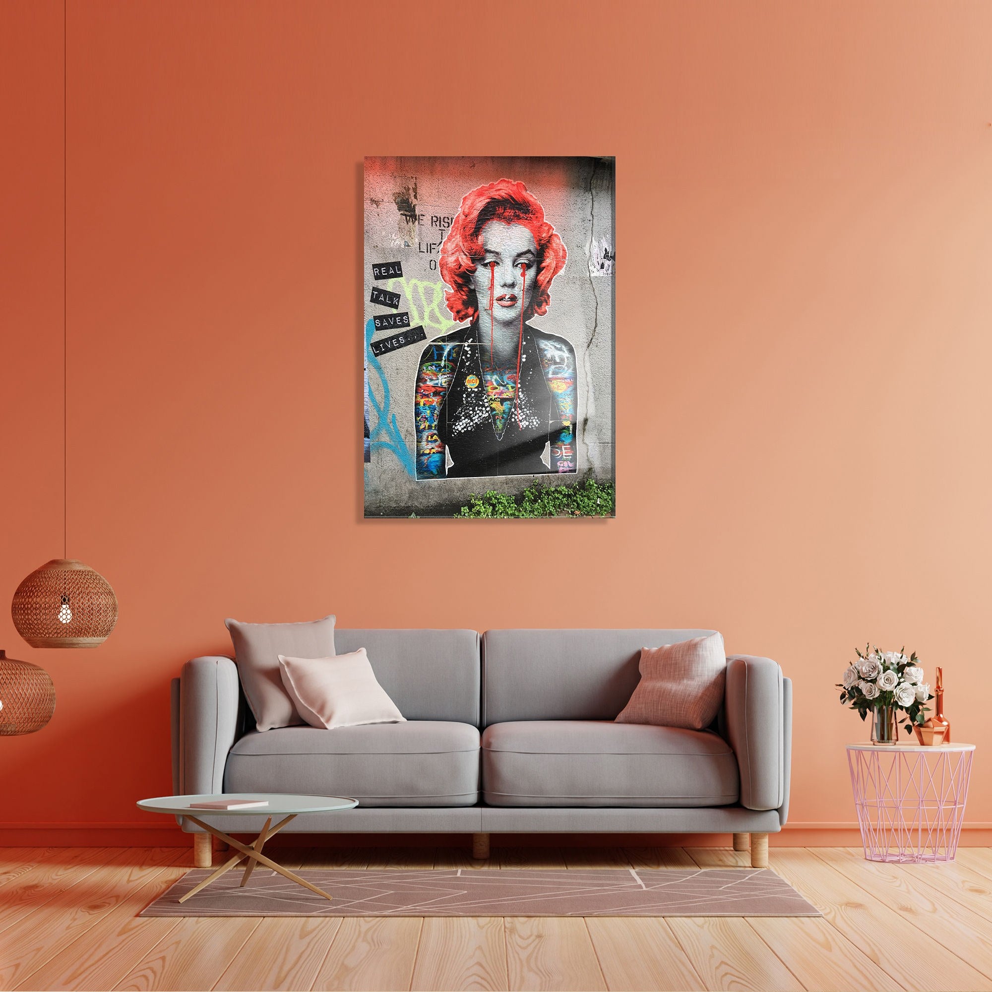 Quadro Decorativo em Vidro 100% Temperado UV-577, 30 x 45 cm, Multicolor (4 mm)