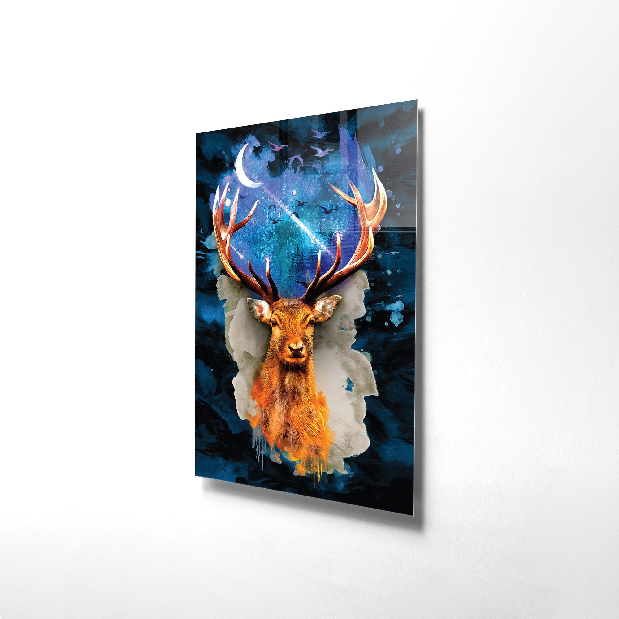 Quadro Decorativo em Vidro Temperado UV-681, Multicolor, 70x100 cm, vidro 100% temperado 4 mm