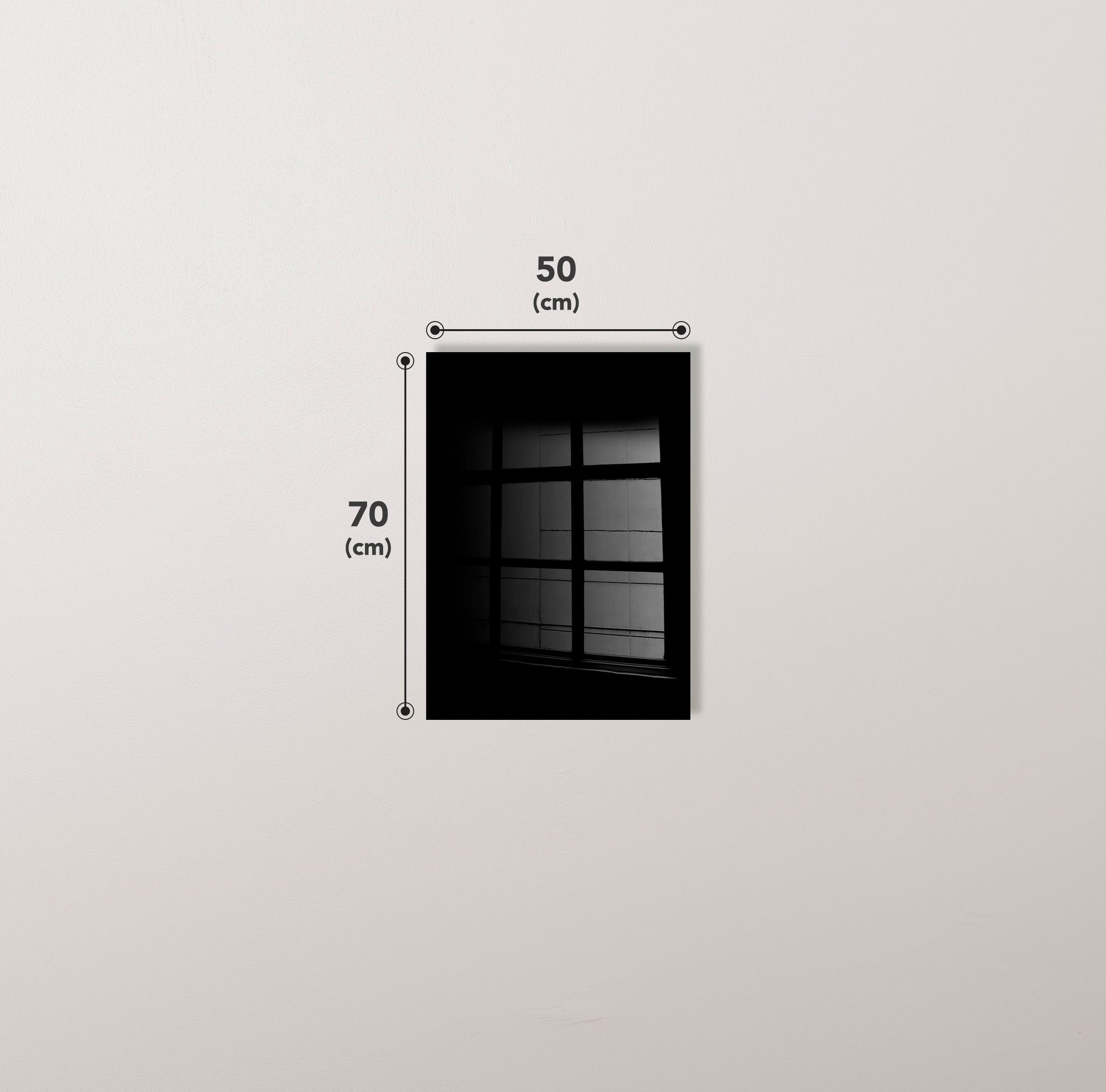 Quadro Decorativo em Vidro Temperado UV-668, Multicolor, 50 x 70 cm (4 mm)