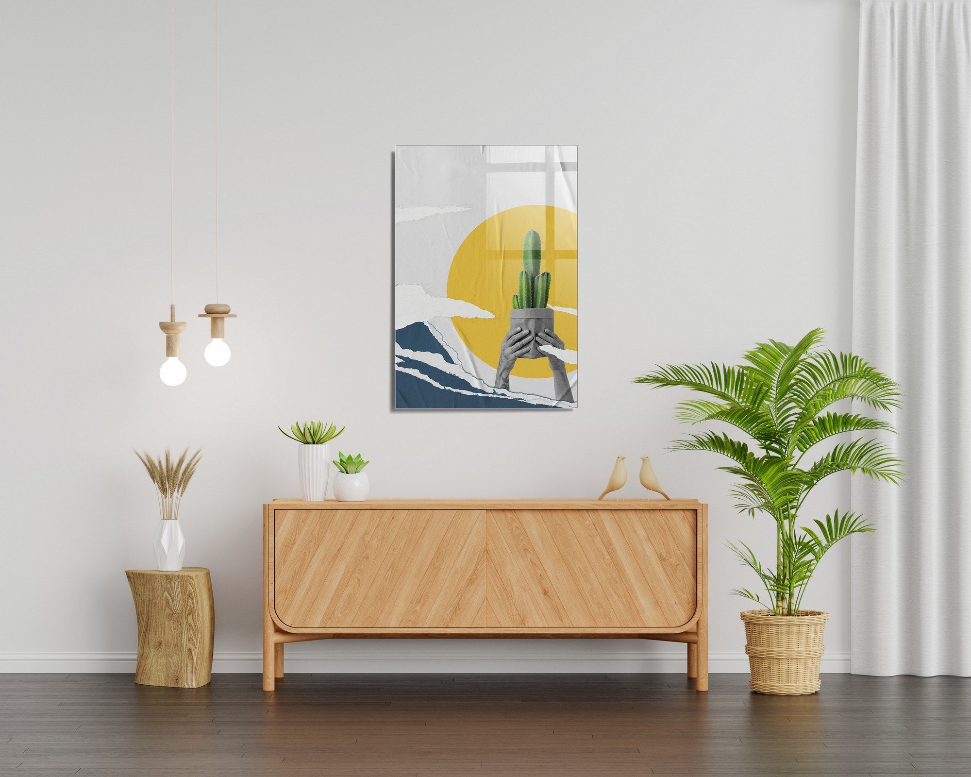 Quadro Decorativo em Vidro Temperado UV-478, 30x45 cm, Multicolor, 4 mm