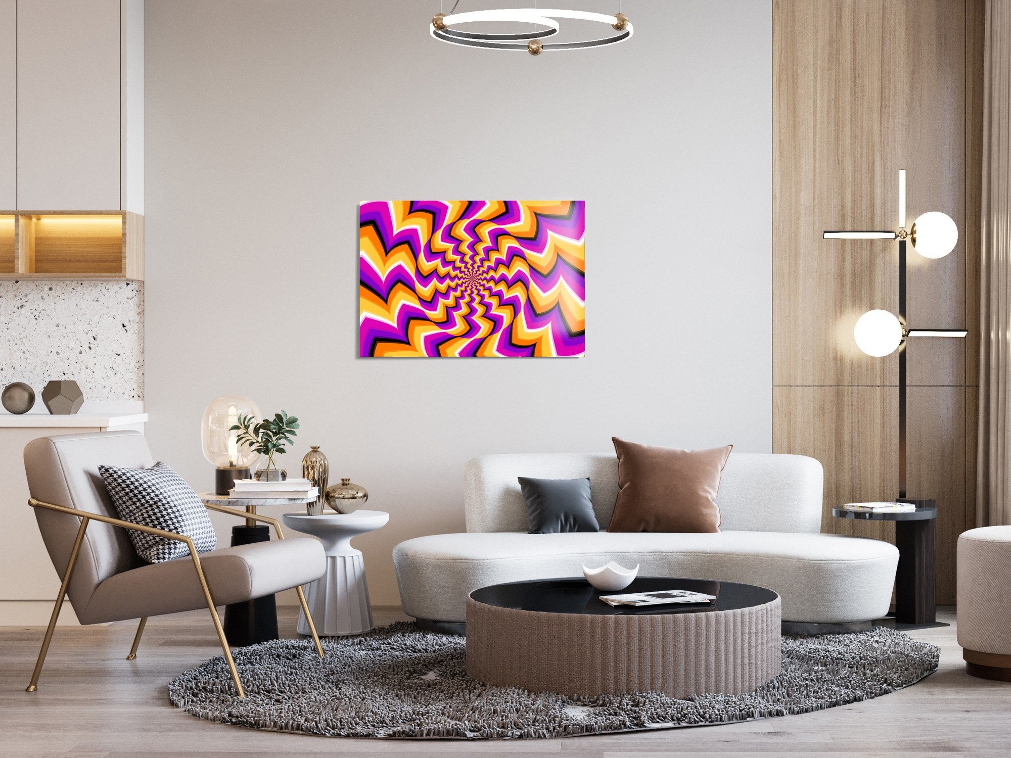 Quadro Decorativo 100% Vidro Temperado UV-692, Multicolor, 30 x 45 cm (4 mm)