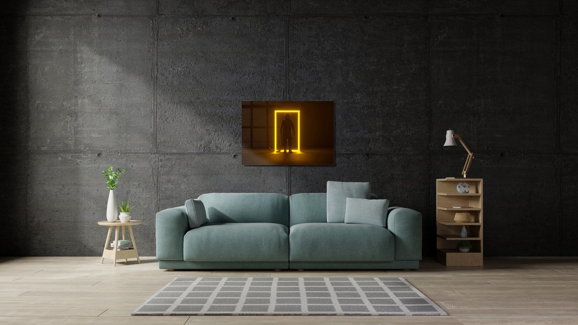 Quadro Decorativo em Vidro Temperado UV-523 50x70 cm, Multicolor – 100% Vidro 4 mm