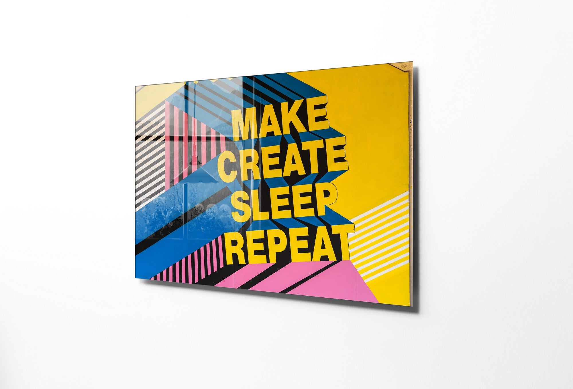 Quadro Decorativo em Vidro Temperado UV-524, 50 x 70 cm, Multicolor, 4 mm