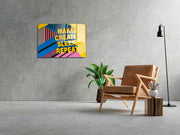 Quadro Decorativo em Vidro Temperado UV-711, Multicolorido, 45 x 65 cm, 4 mm