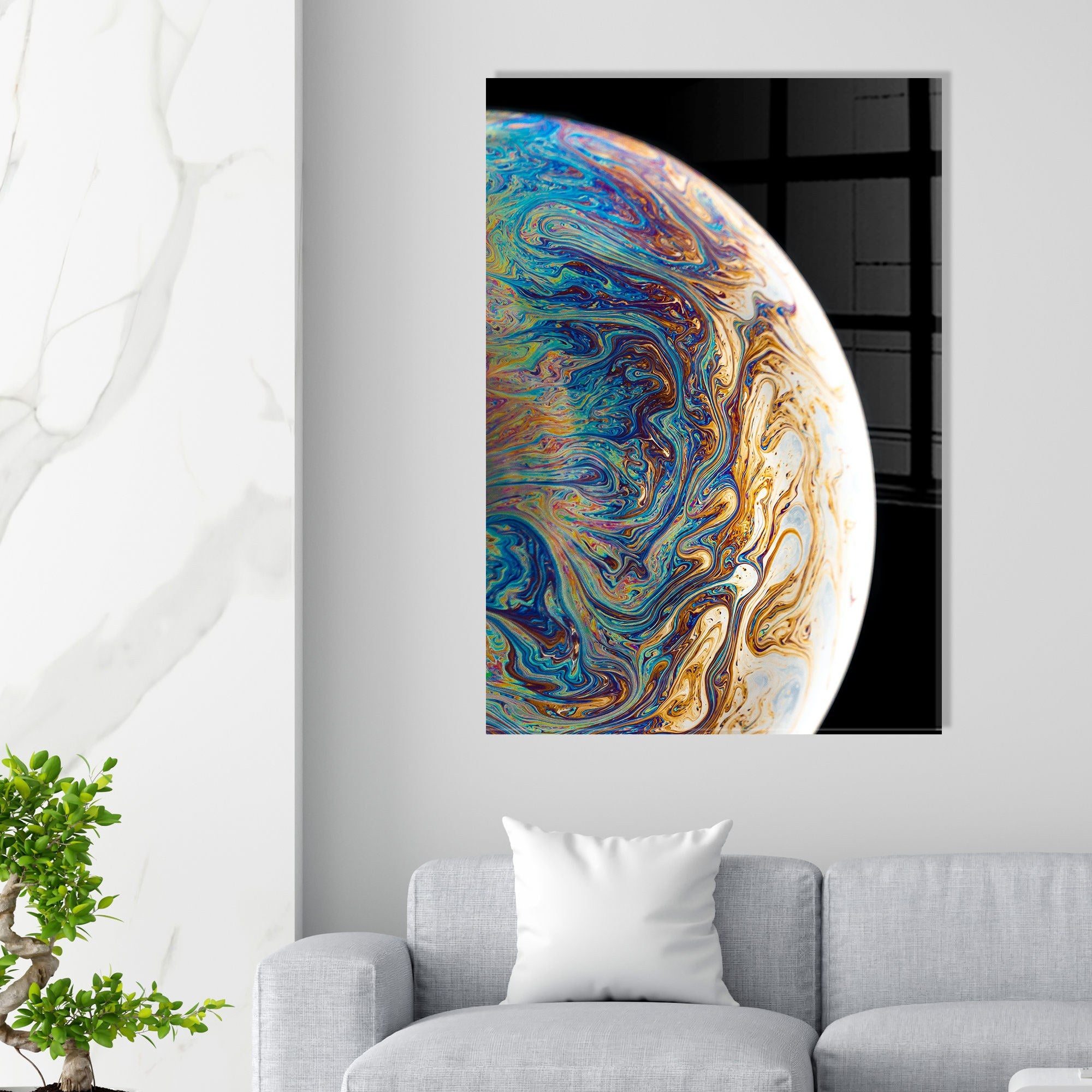 Quadro Decorativo em Vidro Temperado UV-549, Multicolor, 70 x 100 cm (4 mm)