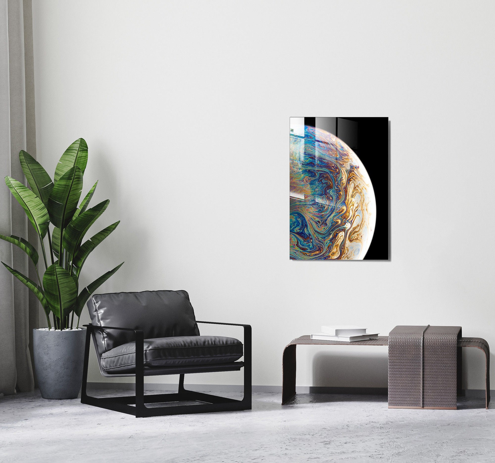 Quadro Decorativo em Vidro Temperado UV-549, Multicolor, 70 x 100 cm (4 mm)