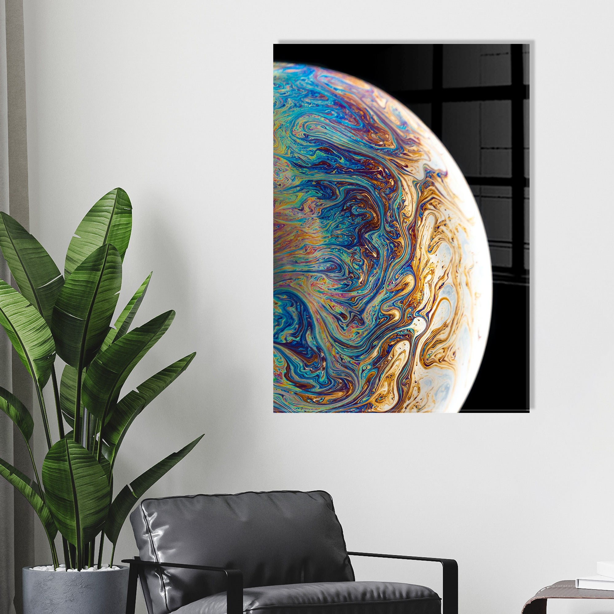 Quadro Decorativo em Vidro Temperado UV-528, 50 x 70 cm, Multicolor, 4 mm (Ref. 123BZM1774)