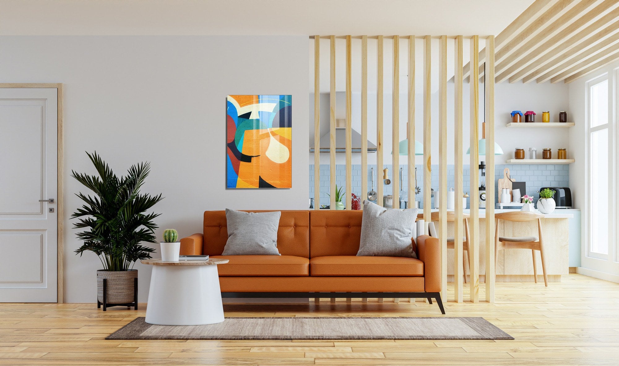 Quadro Decorativo em Vidro Temperado UV-700 30 x 45 cm - Multicolorido (4 mm)