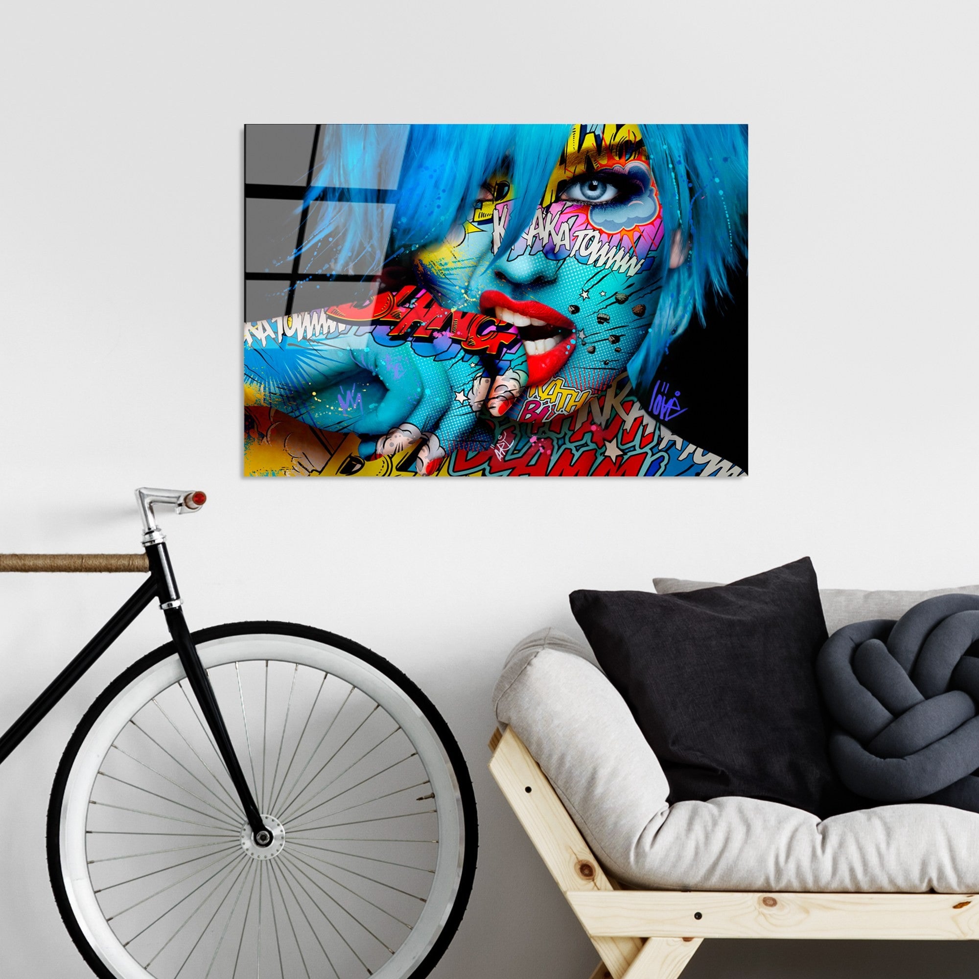 Quadro Decorativo em Vidro Temperado UV-713, Multicolor, 70 x 100 cm (4 mm)